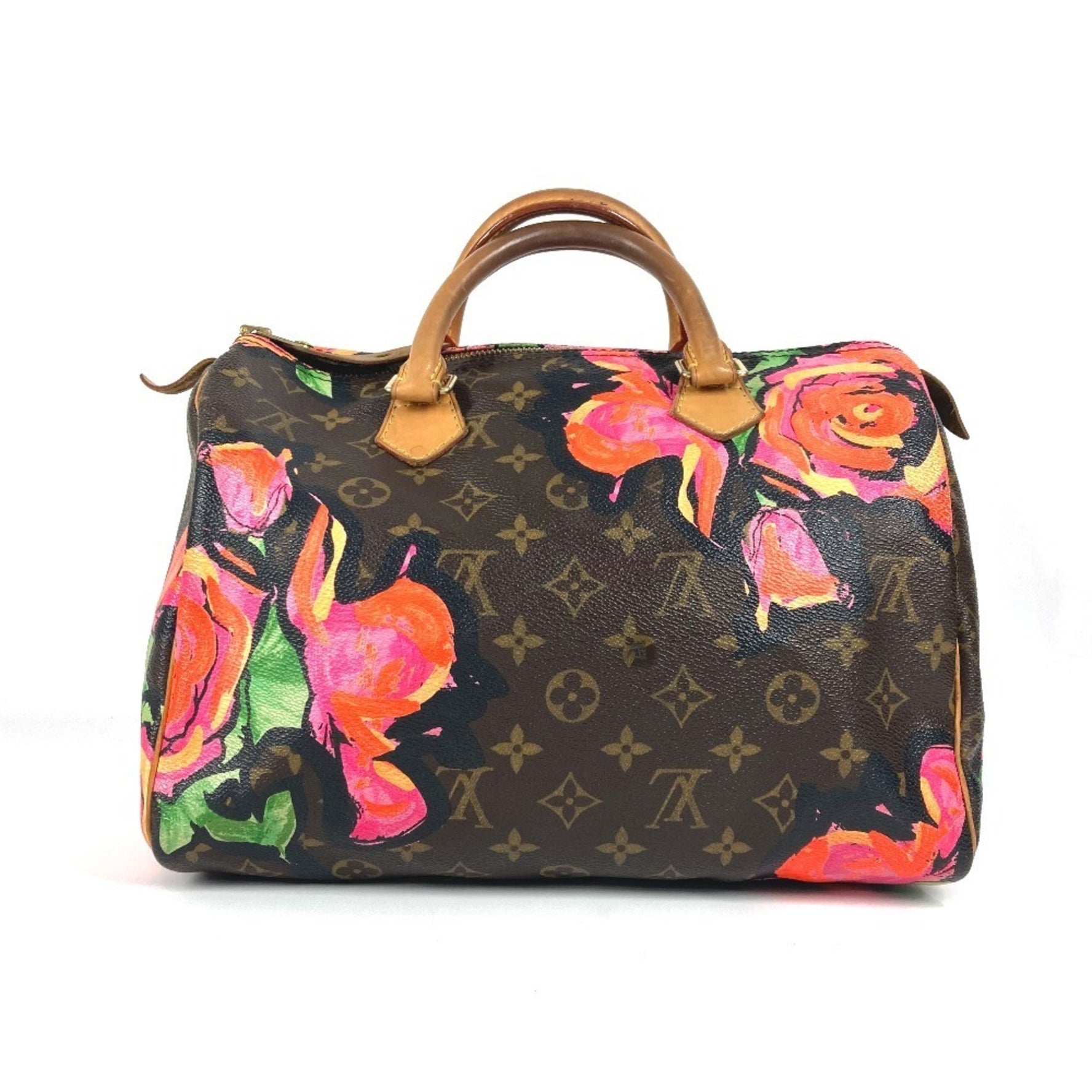 Louis Vuitton Monogram Rose Speedy 30 Bag Mini Boston Handbag Canvas Brown