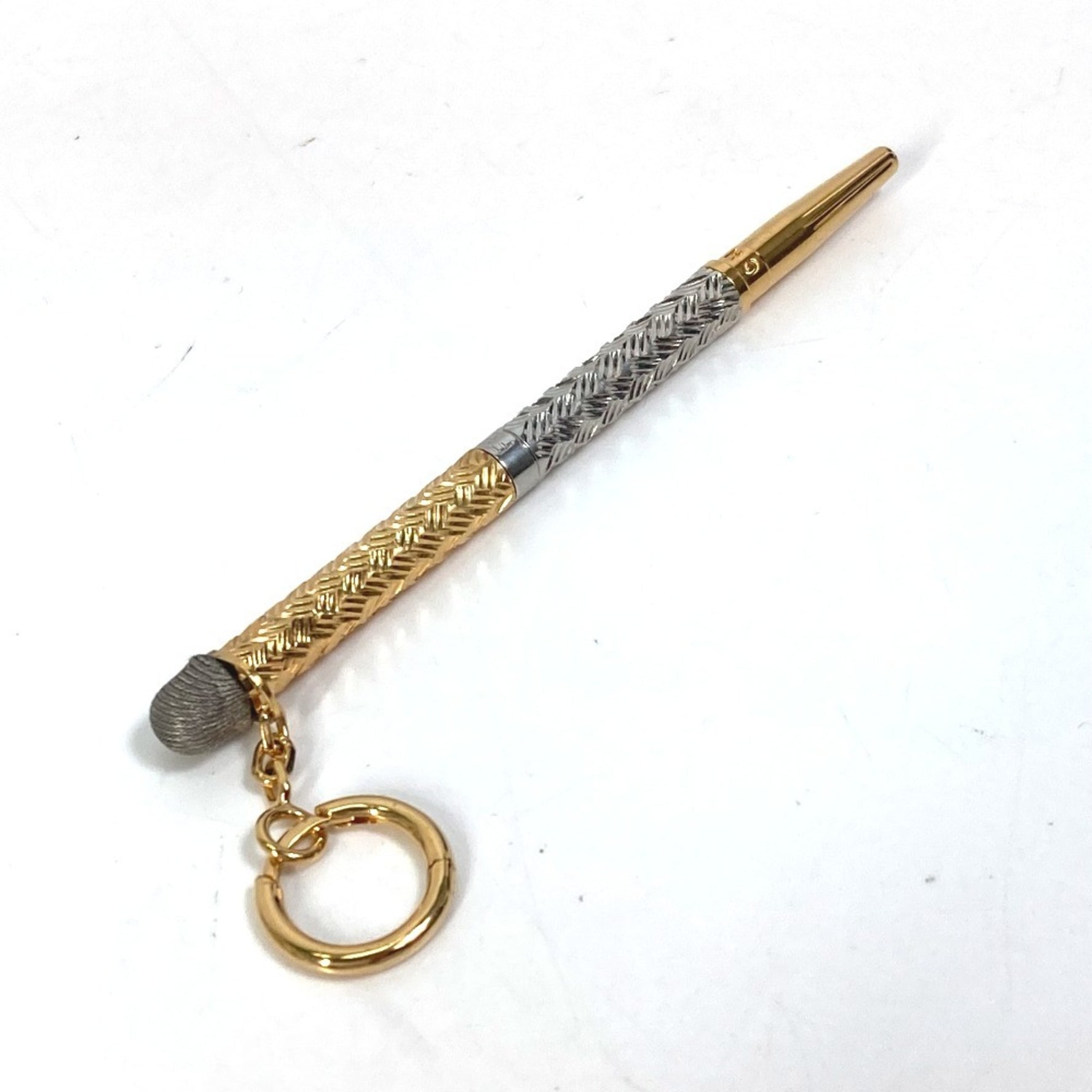 FENDI CHAOS Collaboration Scribble Pen Pen-shaped Earrings Metal Silver