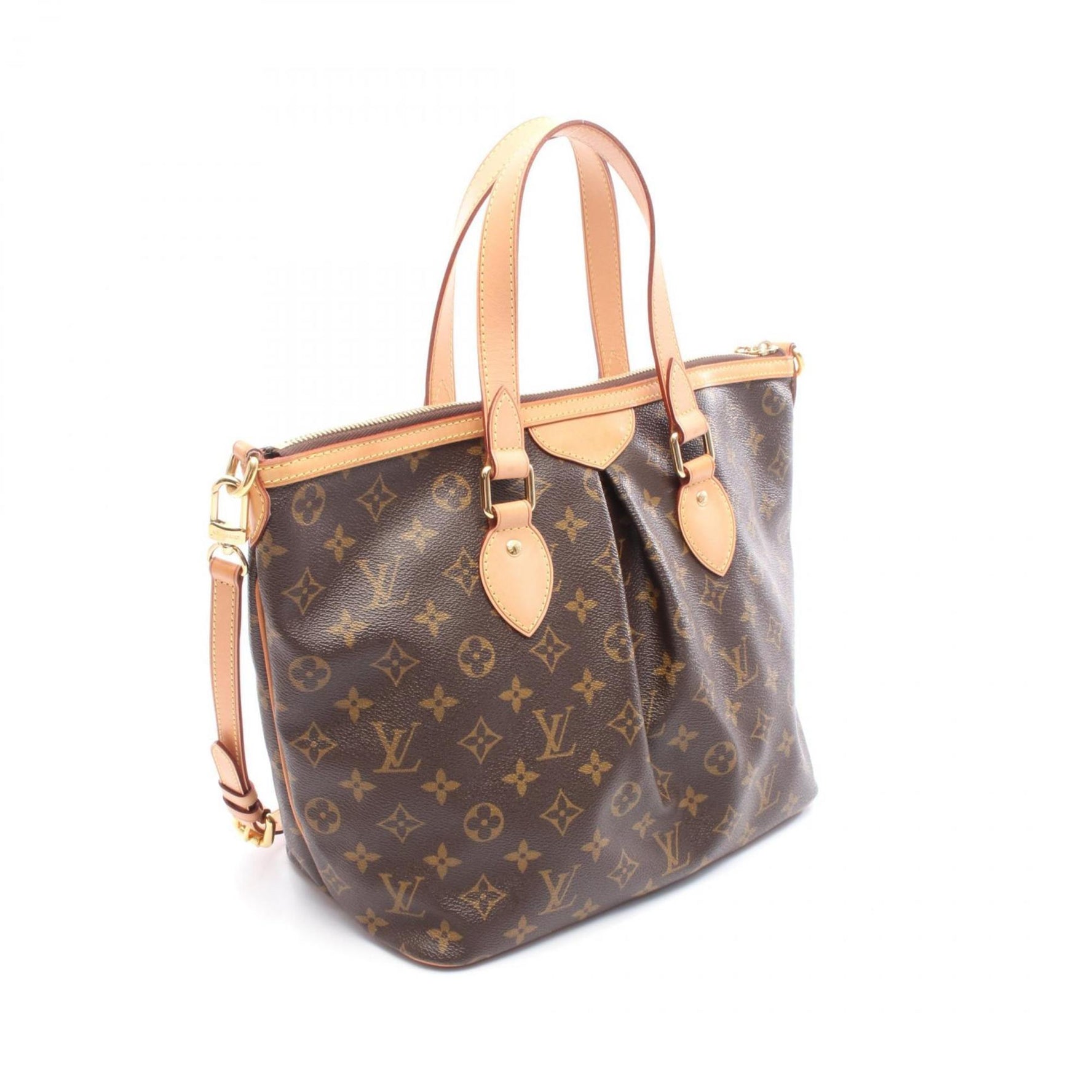 Louis Vuitton Palermo PM Handbag, Coated Canvas and Leather, Monogram