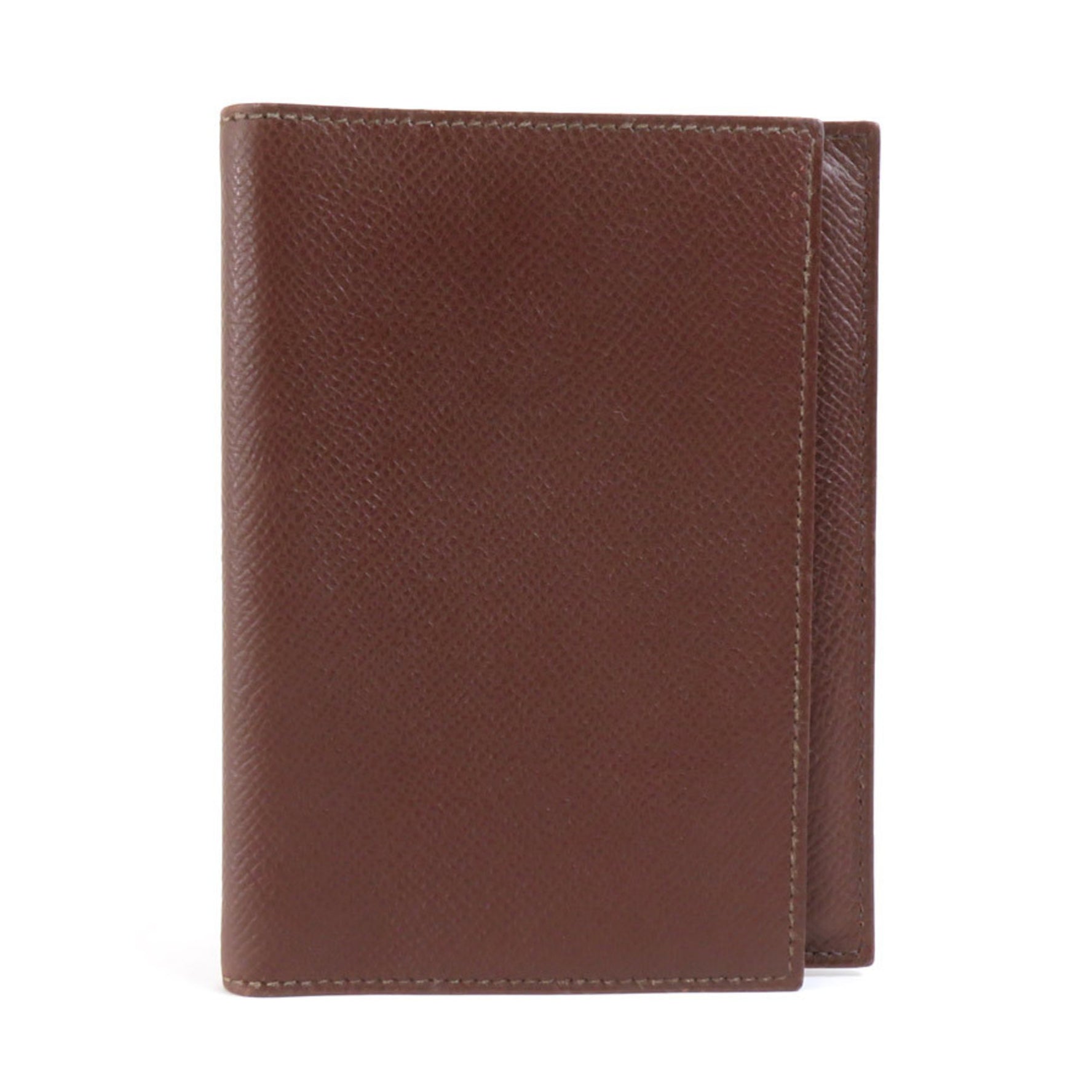 Hermes Notebook Cover Leather Dark Brown Men's