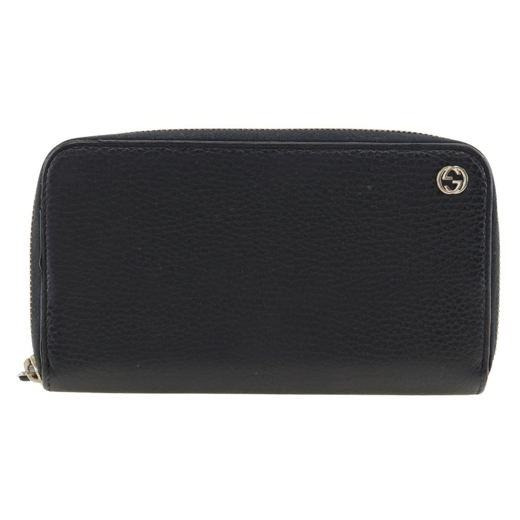GUCCI Interlocking Long Wallet Leather Unisex