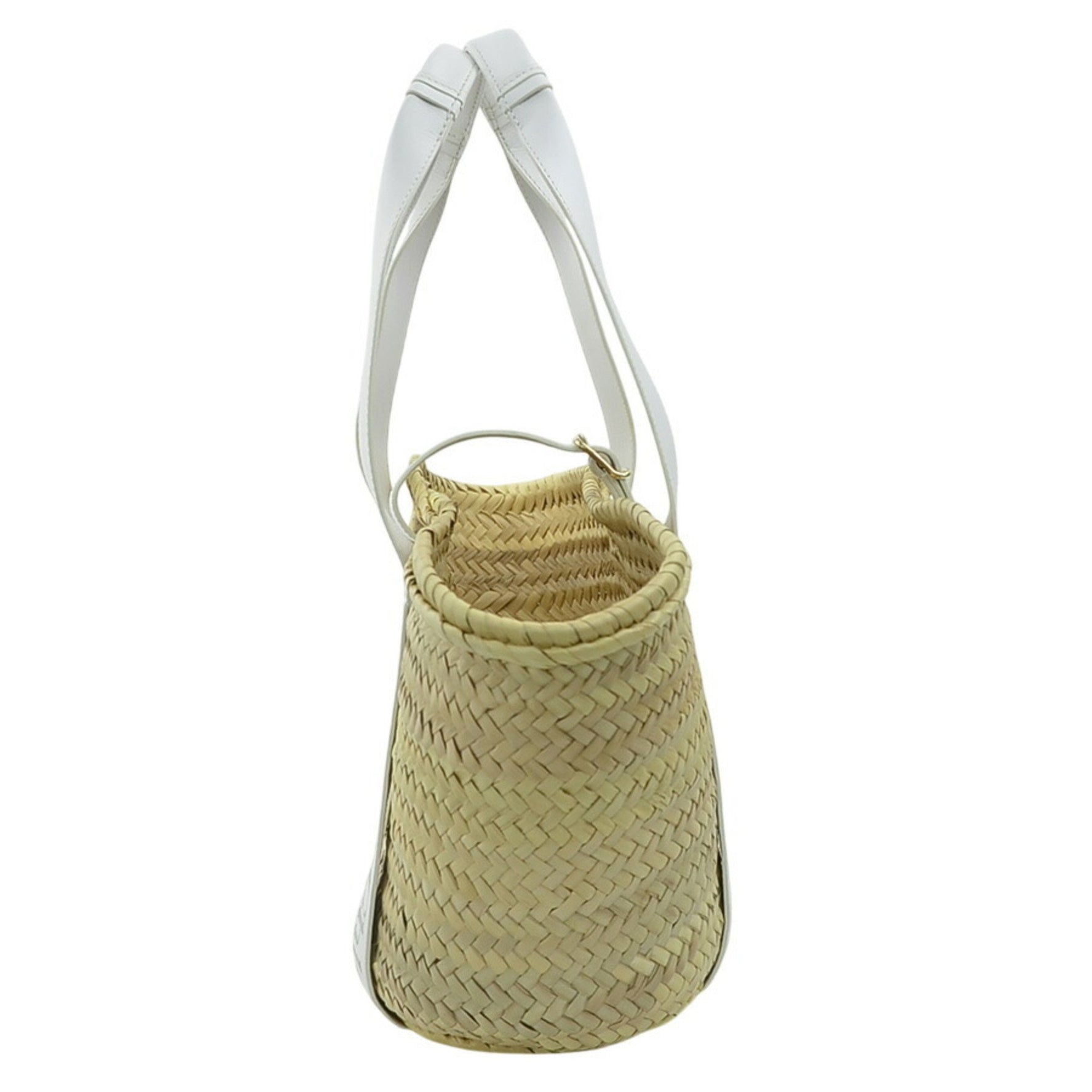 Chloé Chloe handbag, basket bag, straw leather, and natural