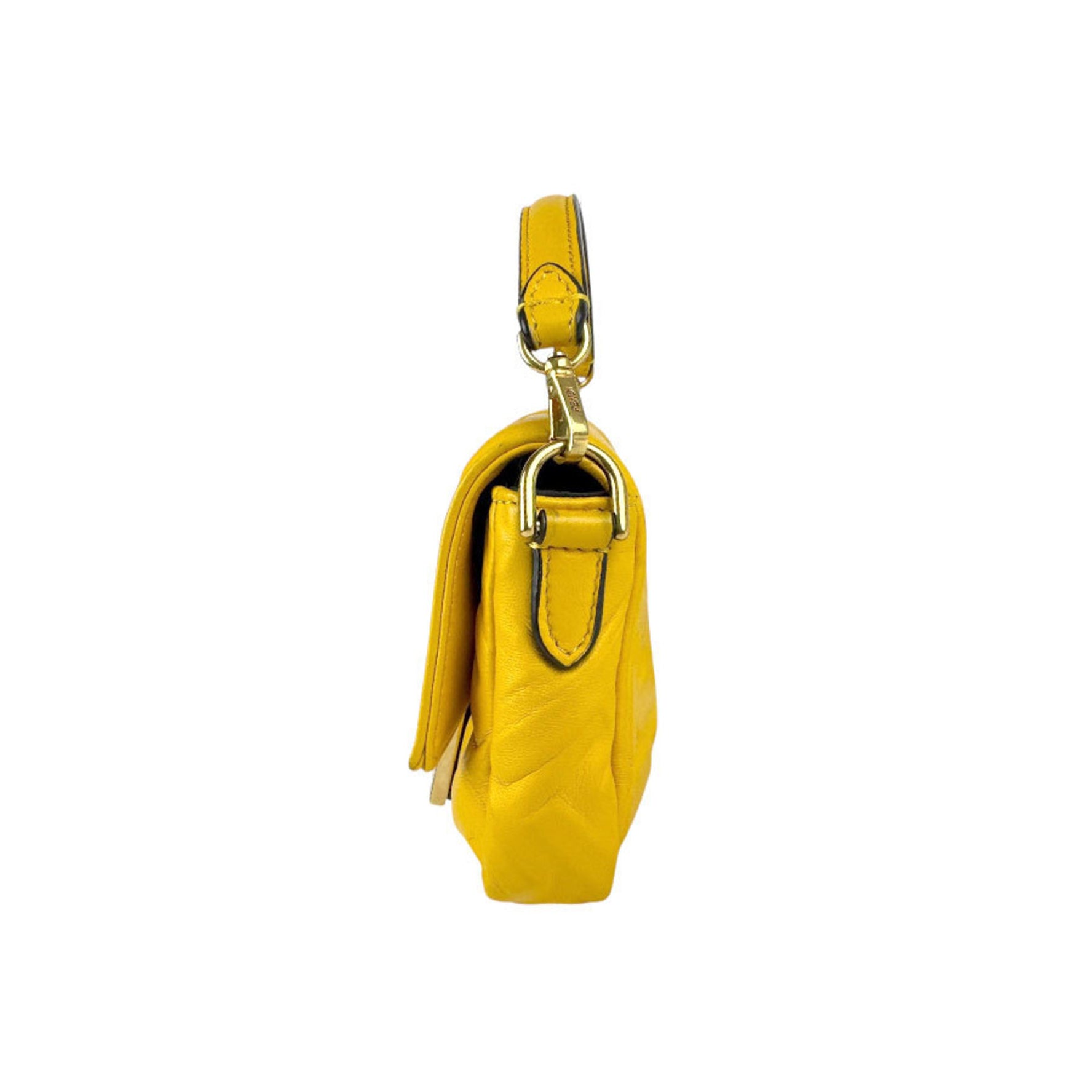 FENDI handbag shoulder bag mini baguette leather ladies