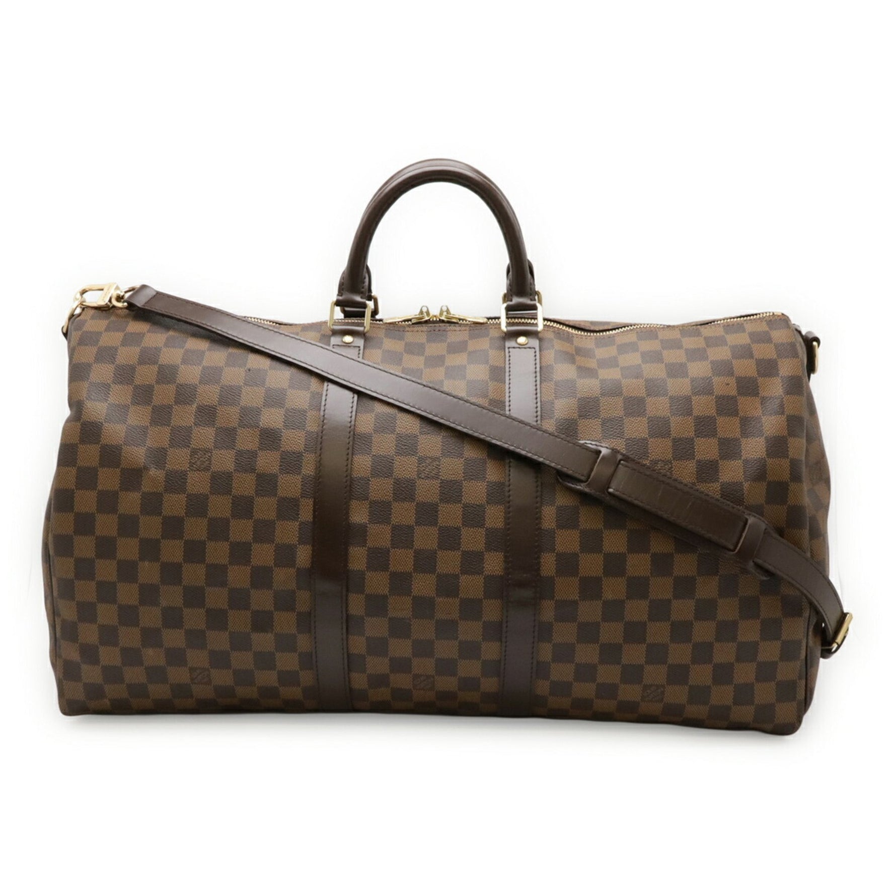 Louis Vuitton Damier Keepall Bandouliere 55 Boston Bag/Shoulder Bag in Brown
