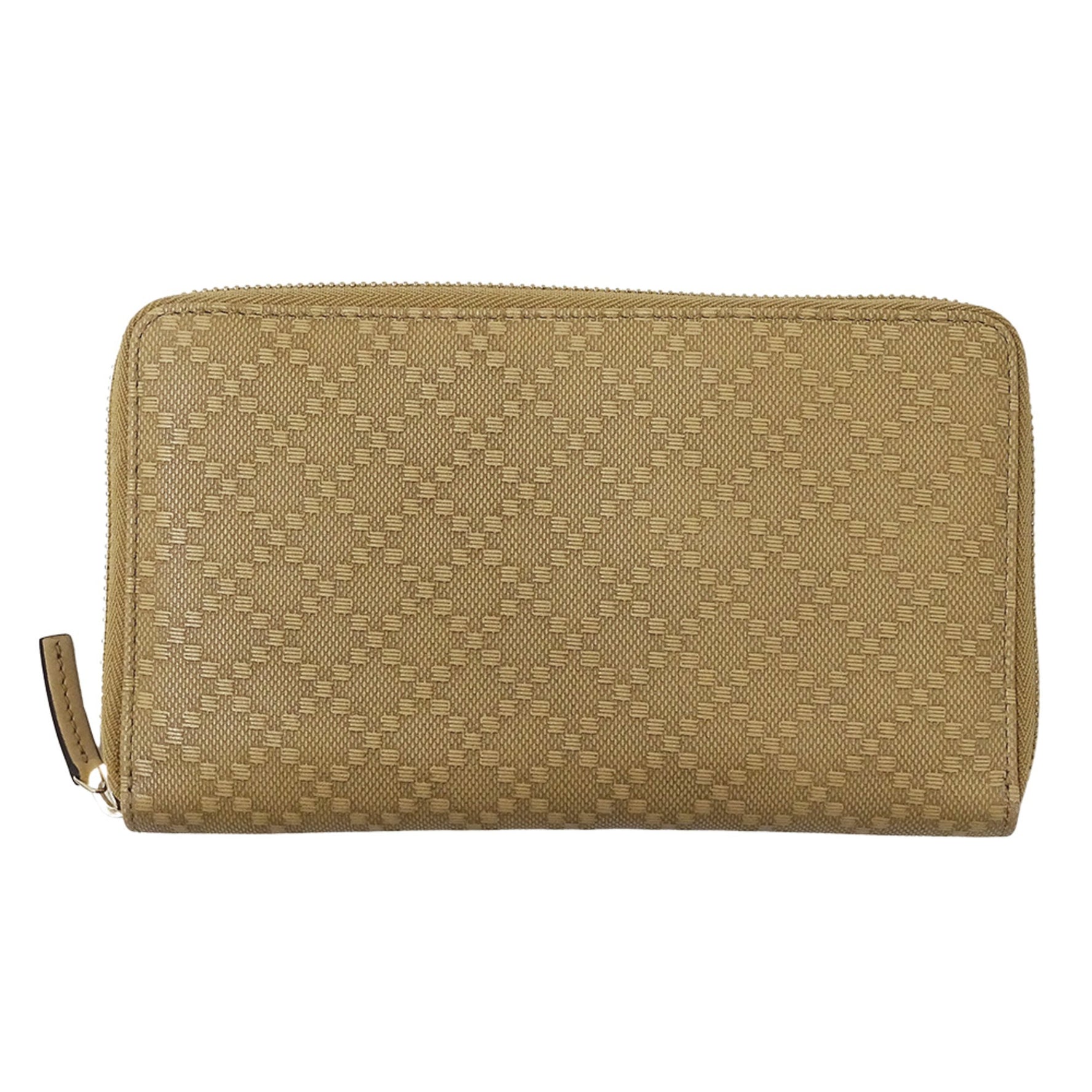 Gucci Diamante Leather Long Wallet, Round Zipper