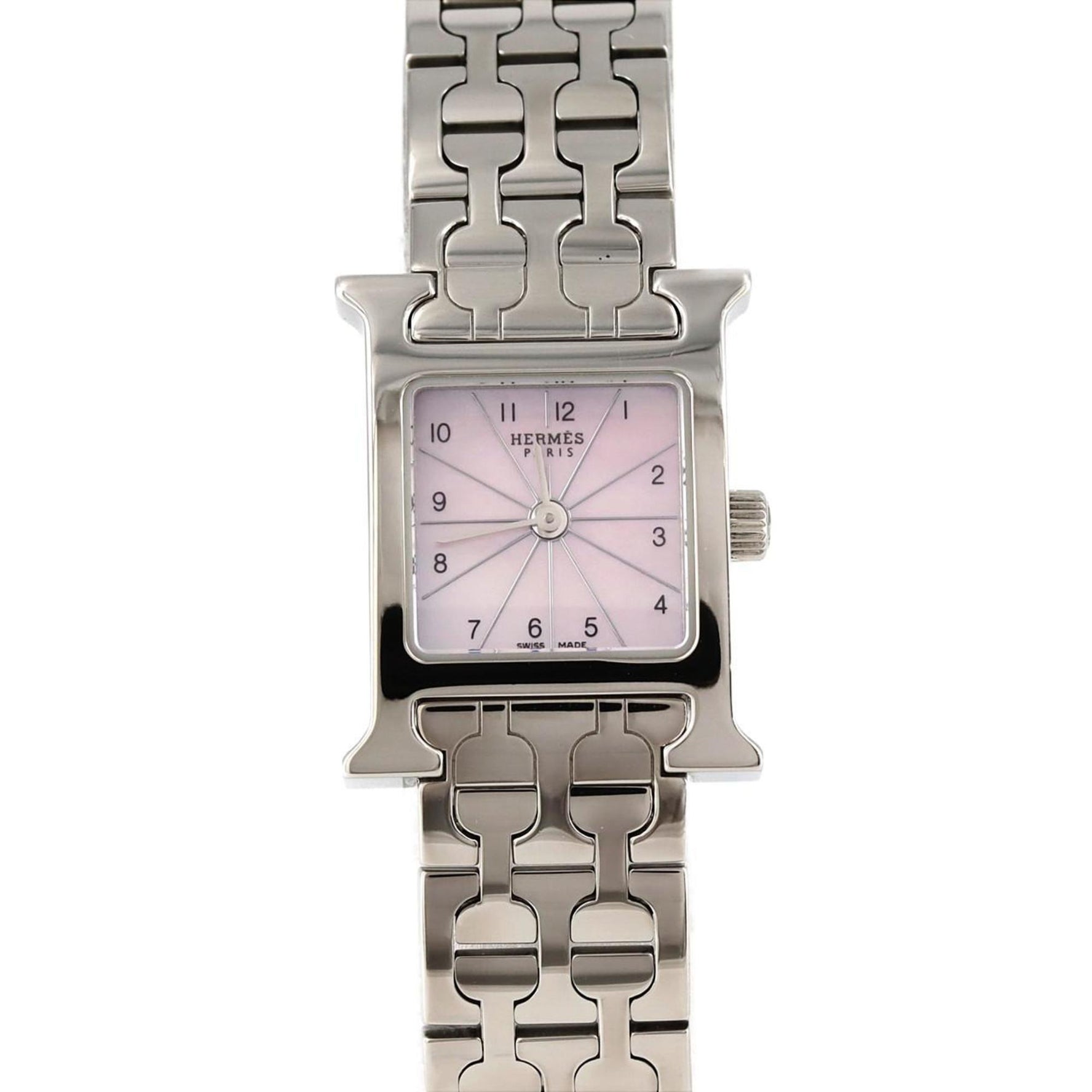 Hermes H Watch SS Quartz Wristwatch