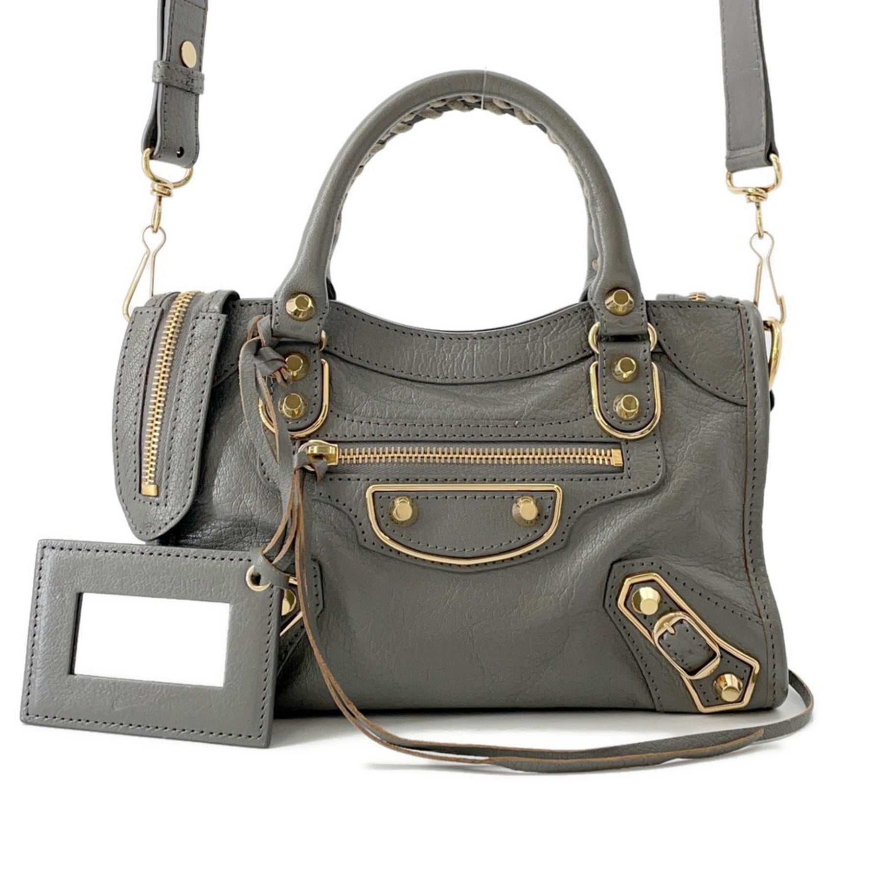 Balenciaga Classic Metal Edge Mini City Handbag