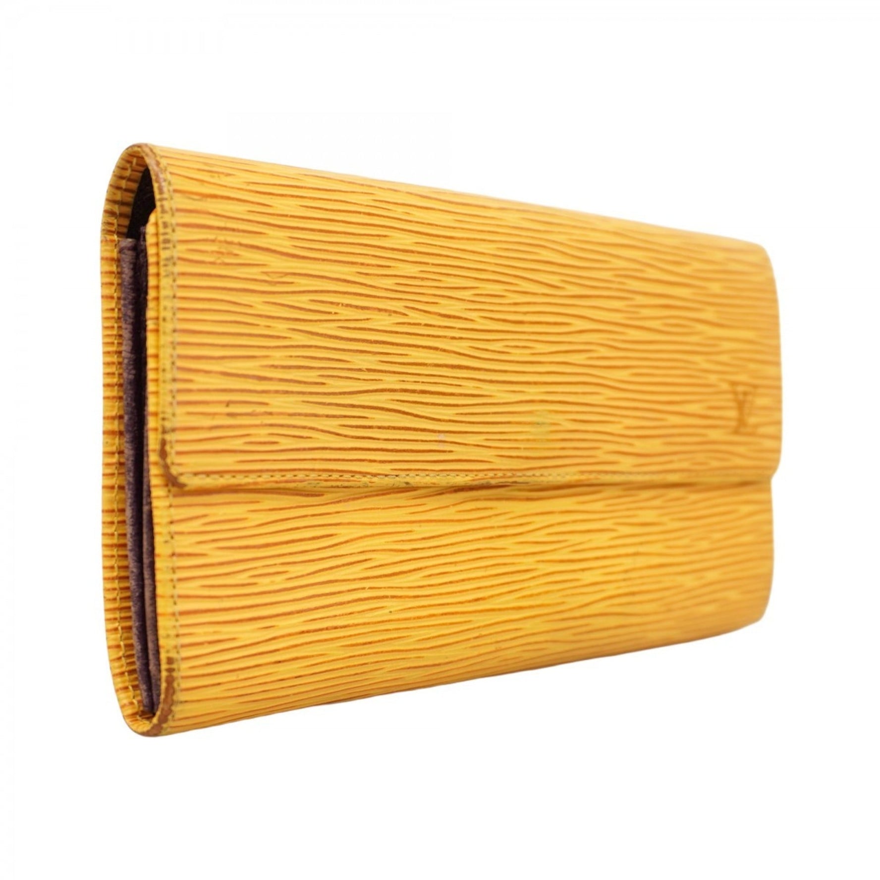 Louis Vuitton Epi Leather Long Wallet Porte Monnaie Credit