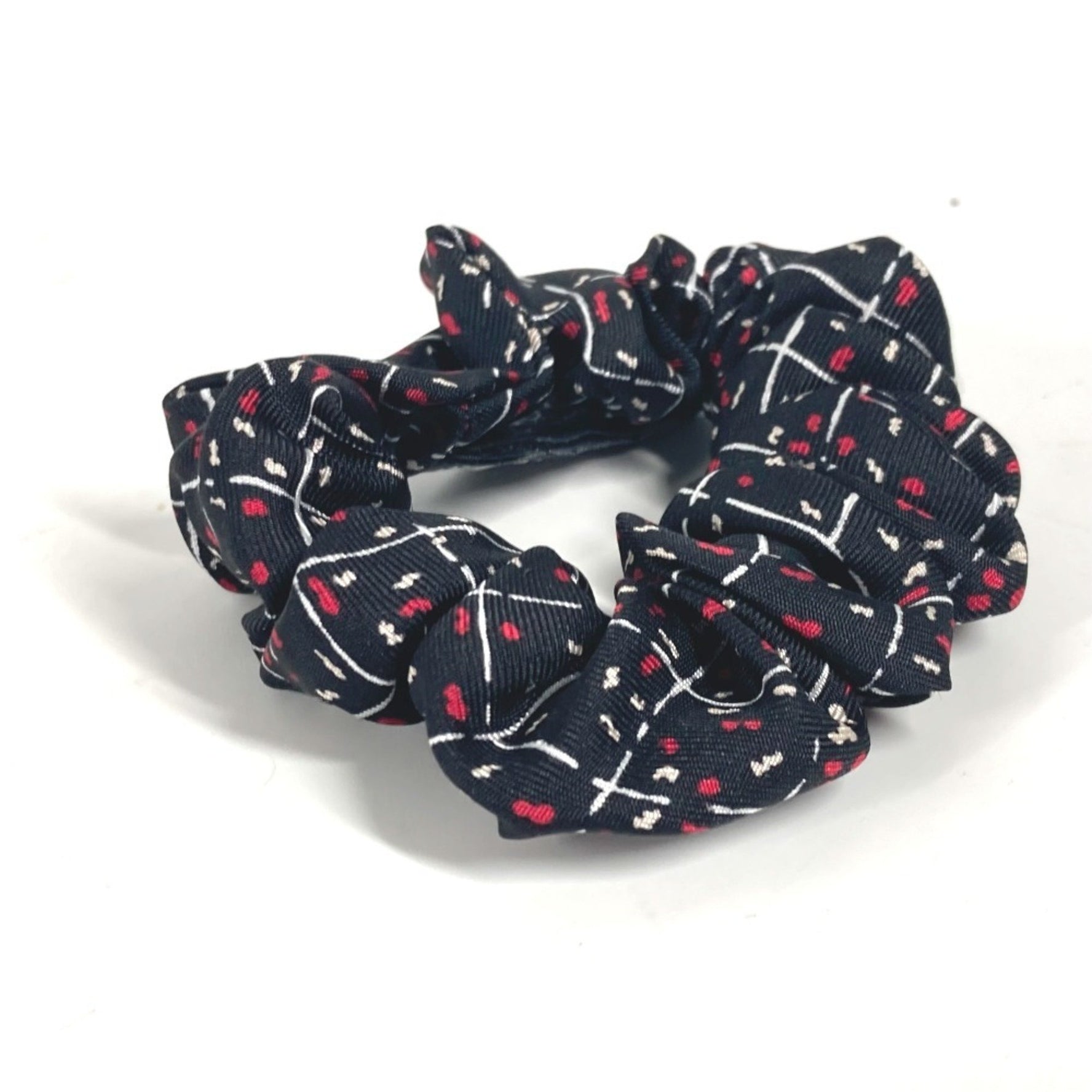 CHANEL Hair Tie Scrunchie Silk