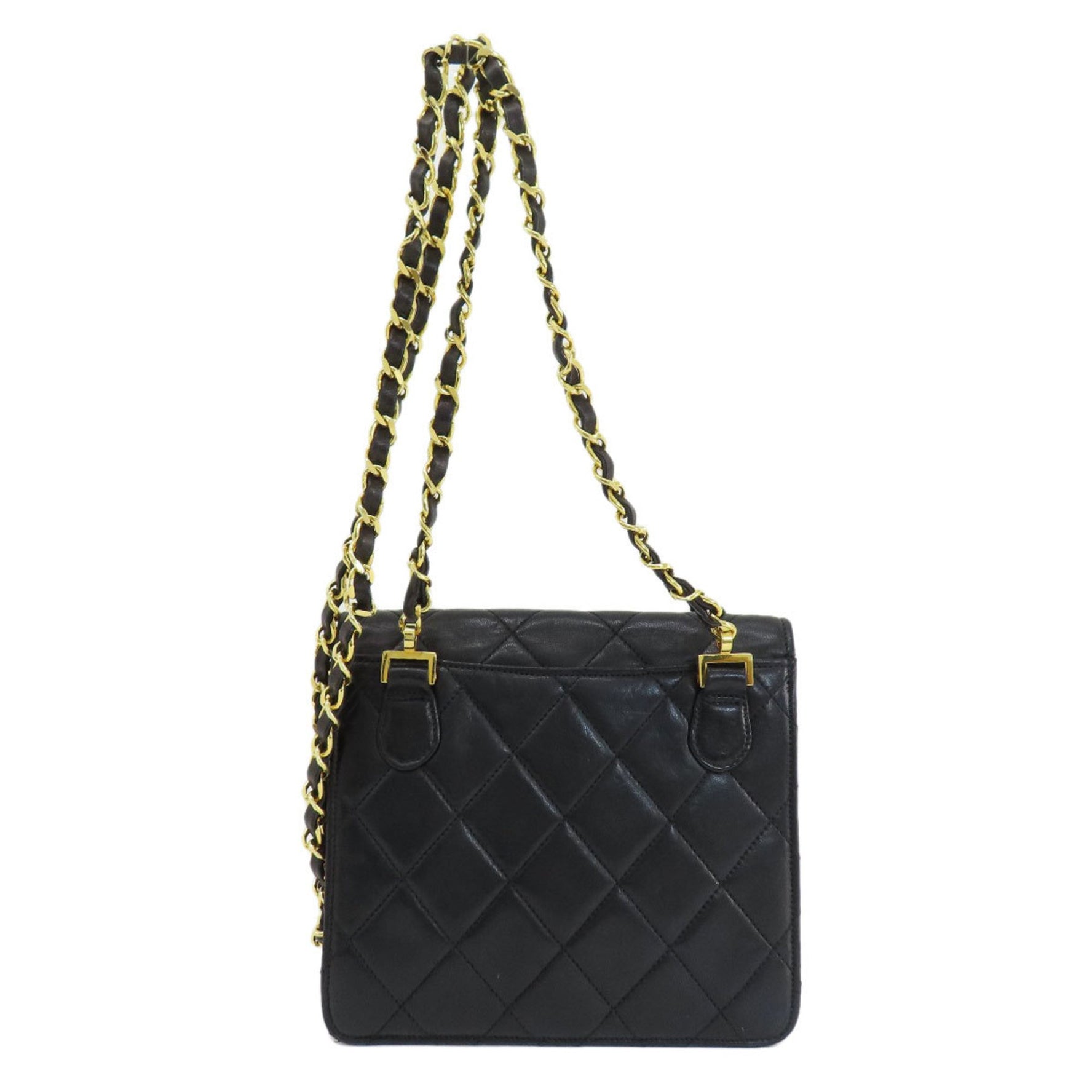 CHANEL Coco Mark Matelasse Shoulder Bag Lambskin