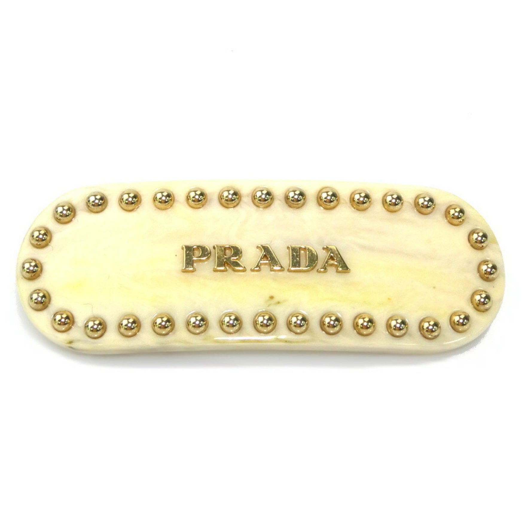 Prada Resin Barrette Hair Accessory