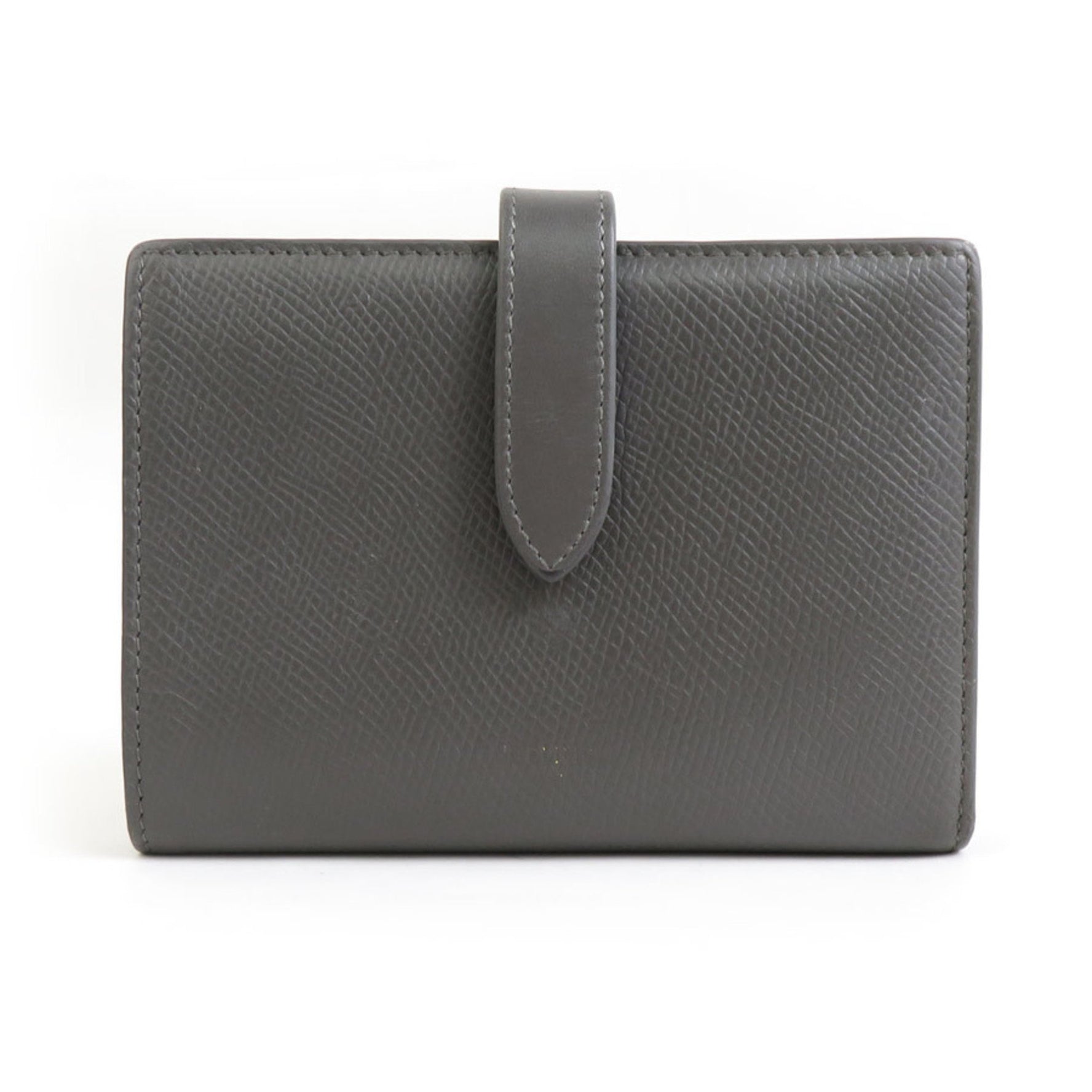 CELINE Bi-fold wallet Medium strap Leather Grey