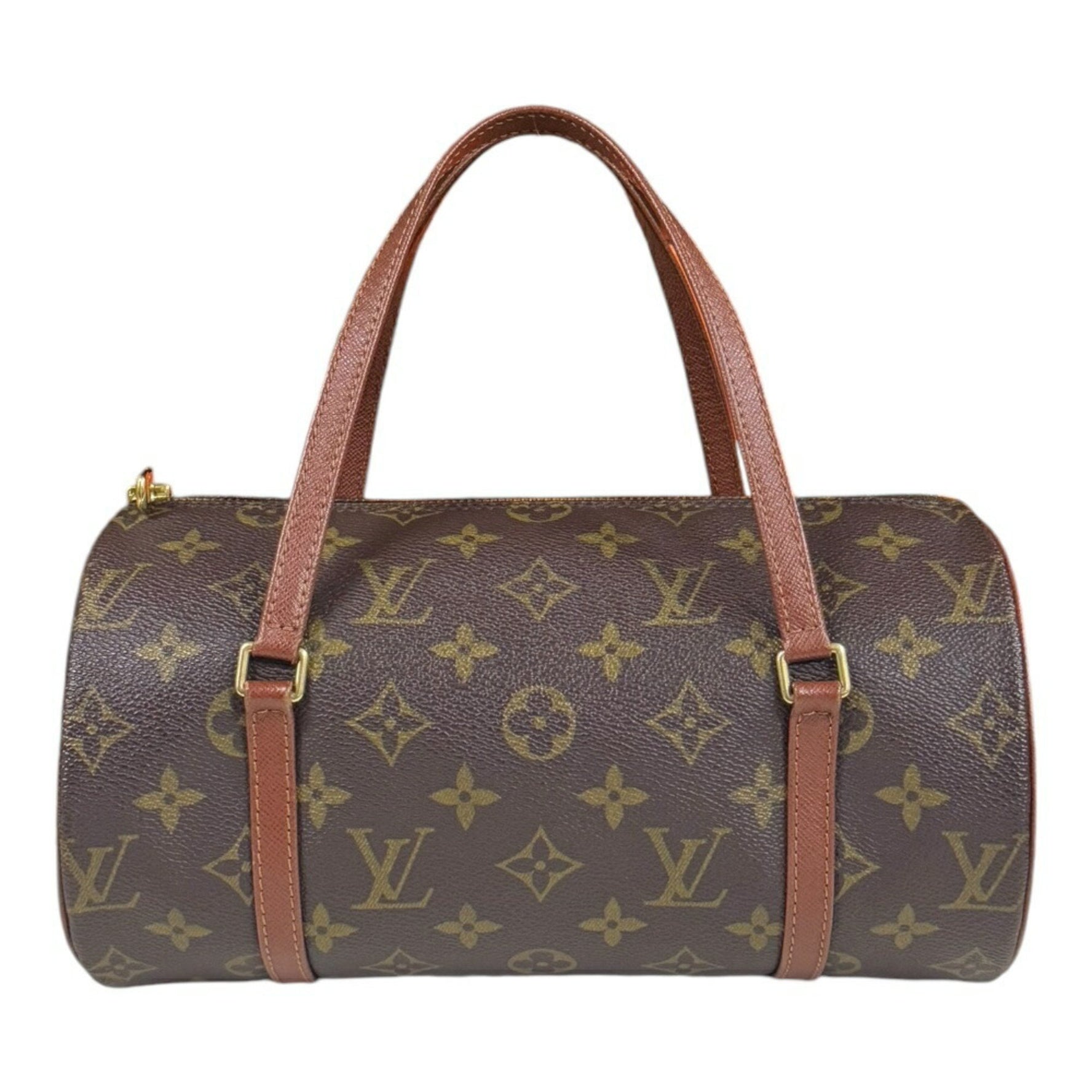 Louis Vuitton Papillon 26 Monogram Handbag Canvas Brown