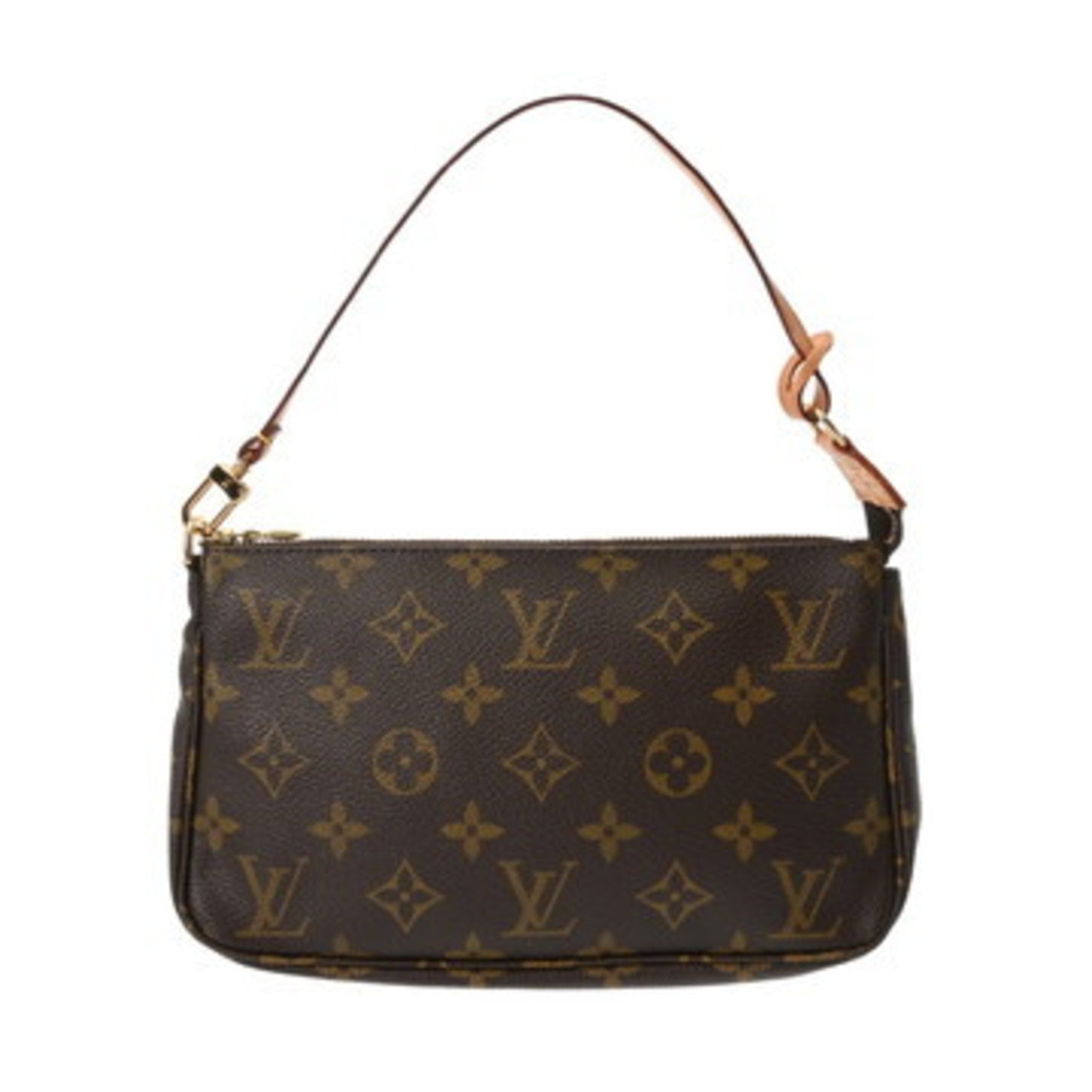LOUIS VUITTON Monogram Canvas Pochette Accessoires Brown Accessory Pouch