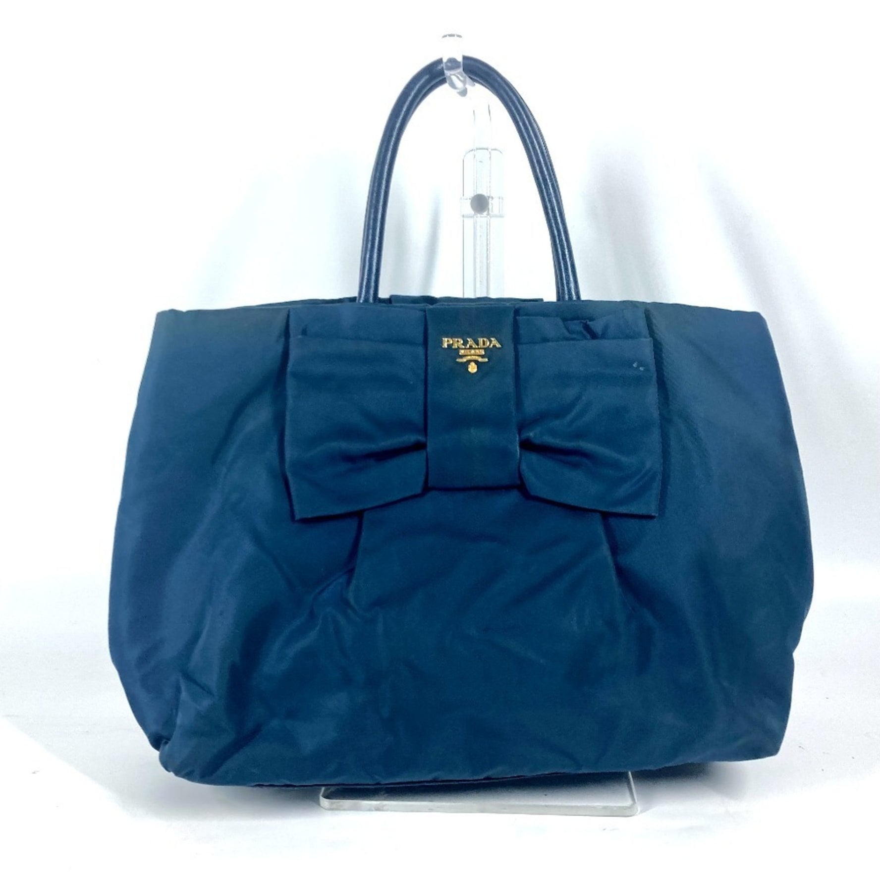 PRADA Logo Ribbon Tote Bag, Handbag, Nylon