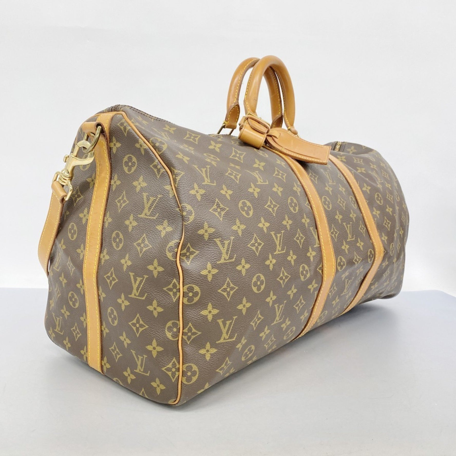 Louis Vuitton Monogram Keepall Bandouliere 55 Boston Bag Men's and