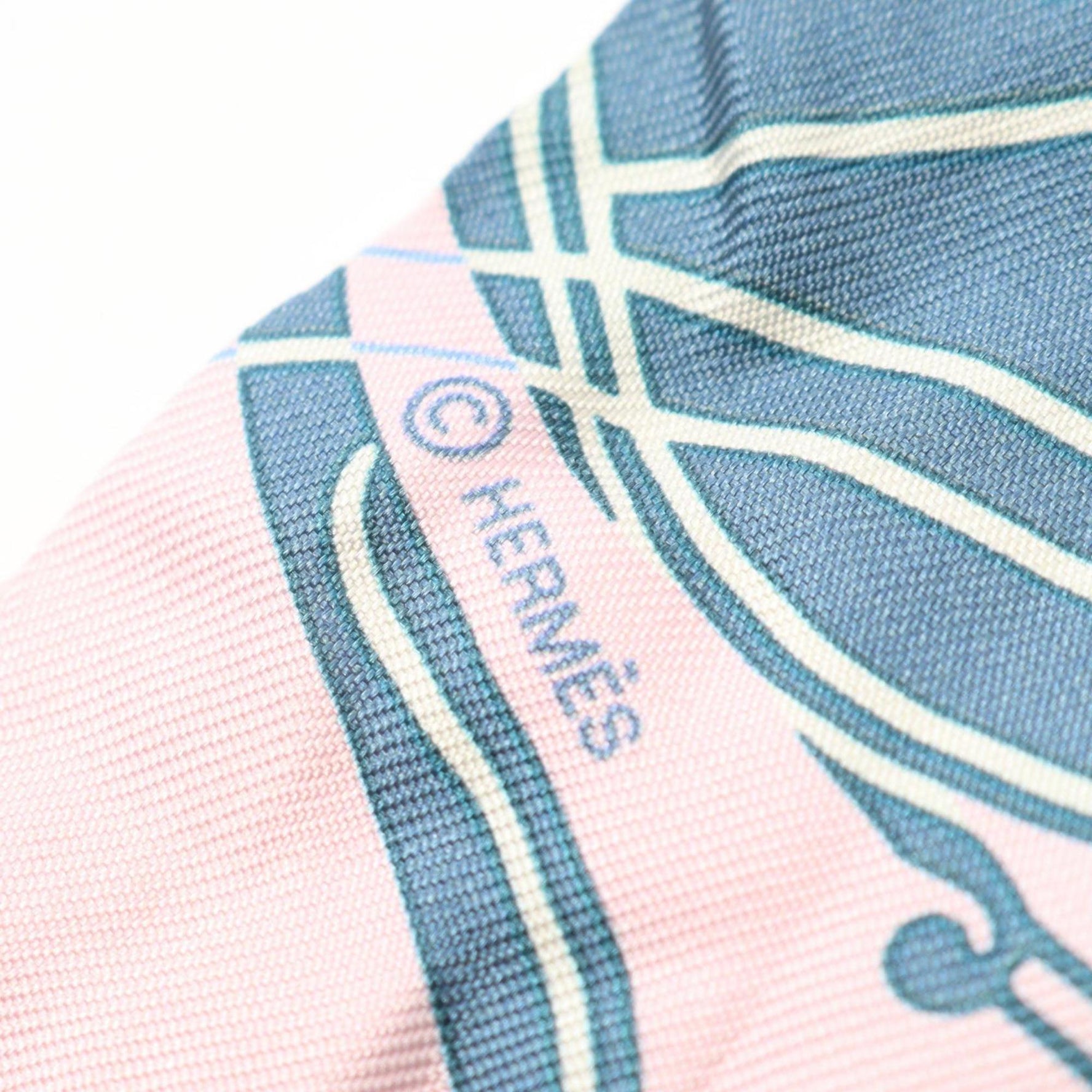 Hermes Hermès Twilly EX-LIBRIS Silk Scarf in Multicolored Pink