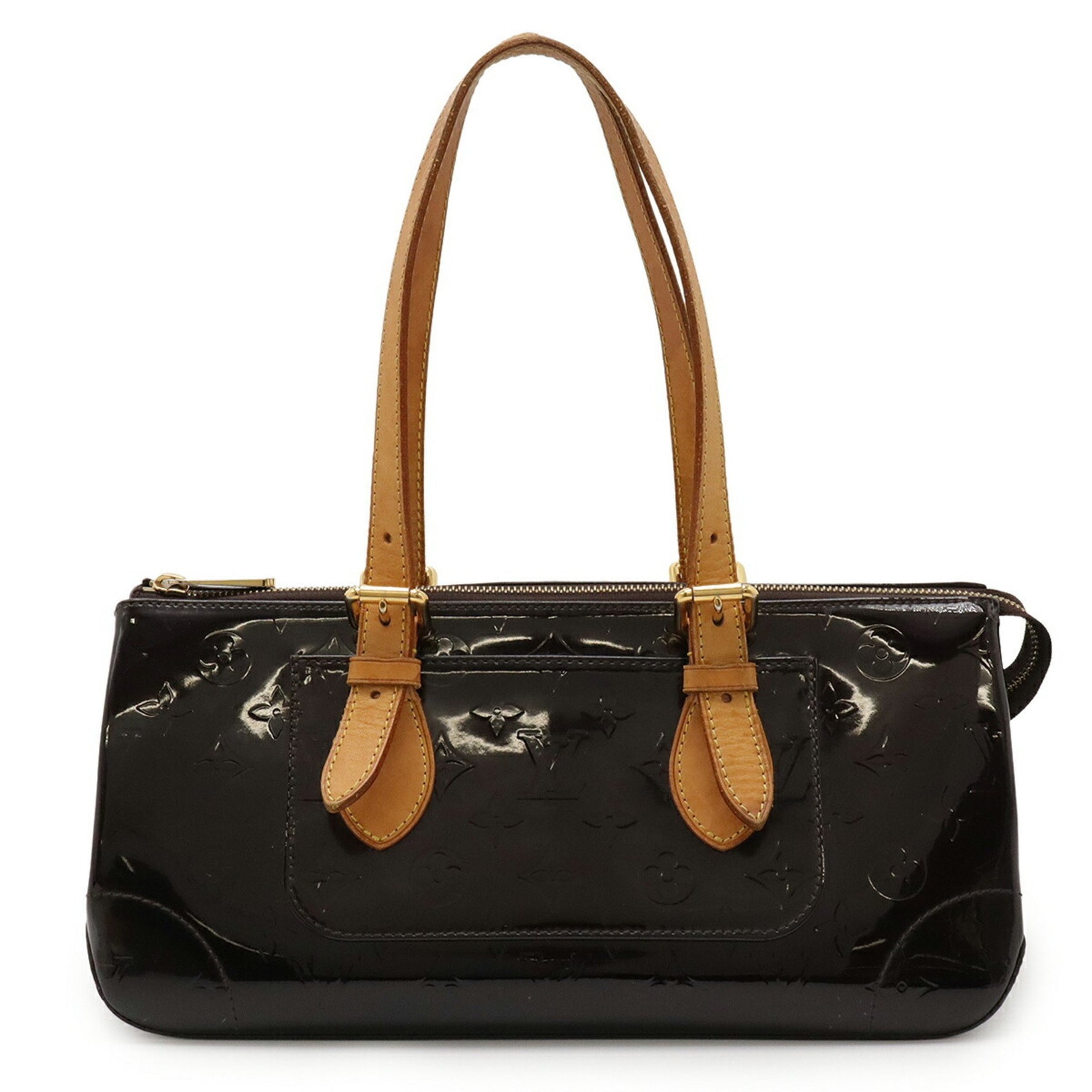 LOUIS VUITTON Monogram Vernis Rosewood Avenue Shoulder Bag, Handbag, Tote Amaranth