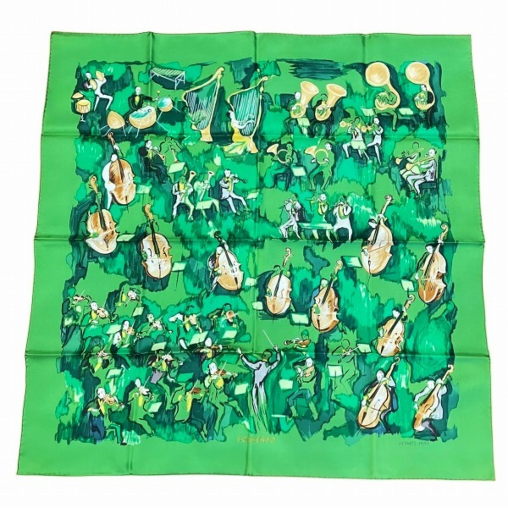 Hermes Carre 90 CONCERTO Silk Accessories Scarves and Mufflers