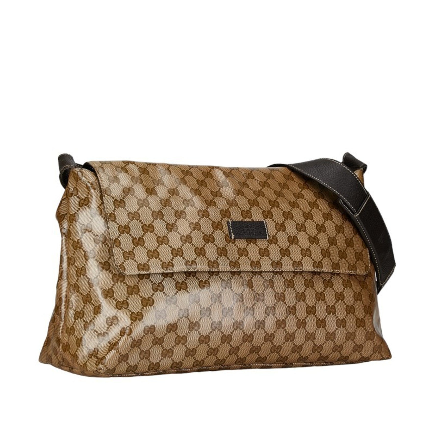 Gucci GG Crystal Shoulder Bag PVC Leather