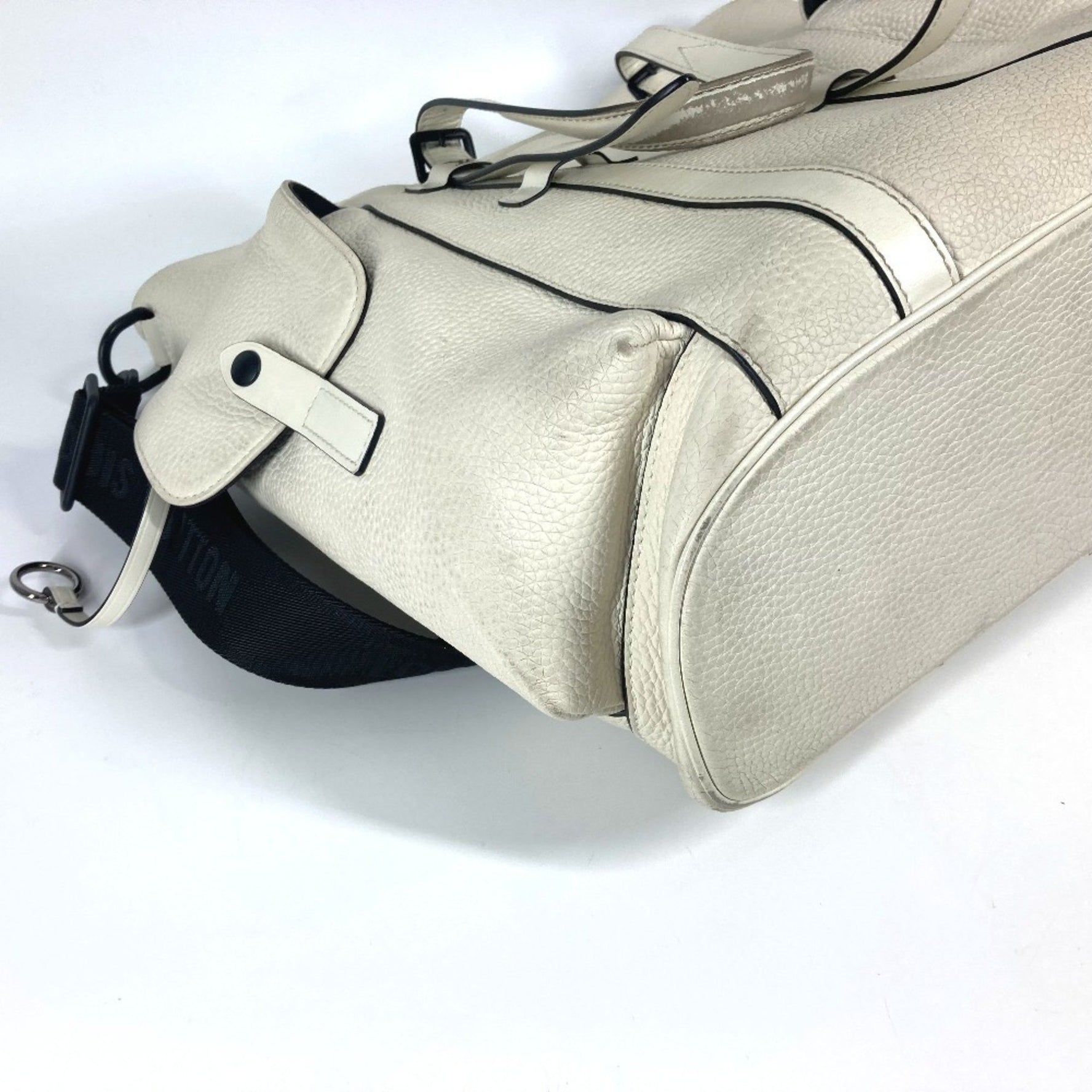 Louis Vuitton Monogram Christopher Tote Bag Crossbody Shoulder Taurillon Leather Men's Blanc White