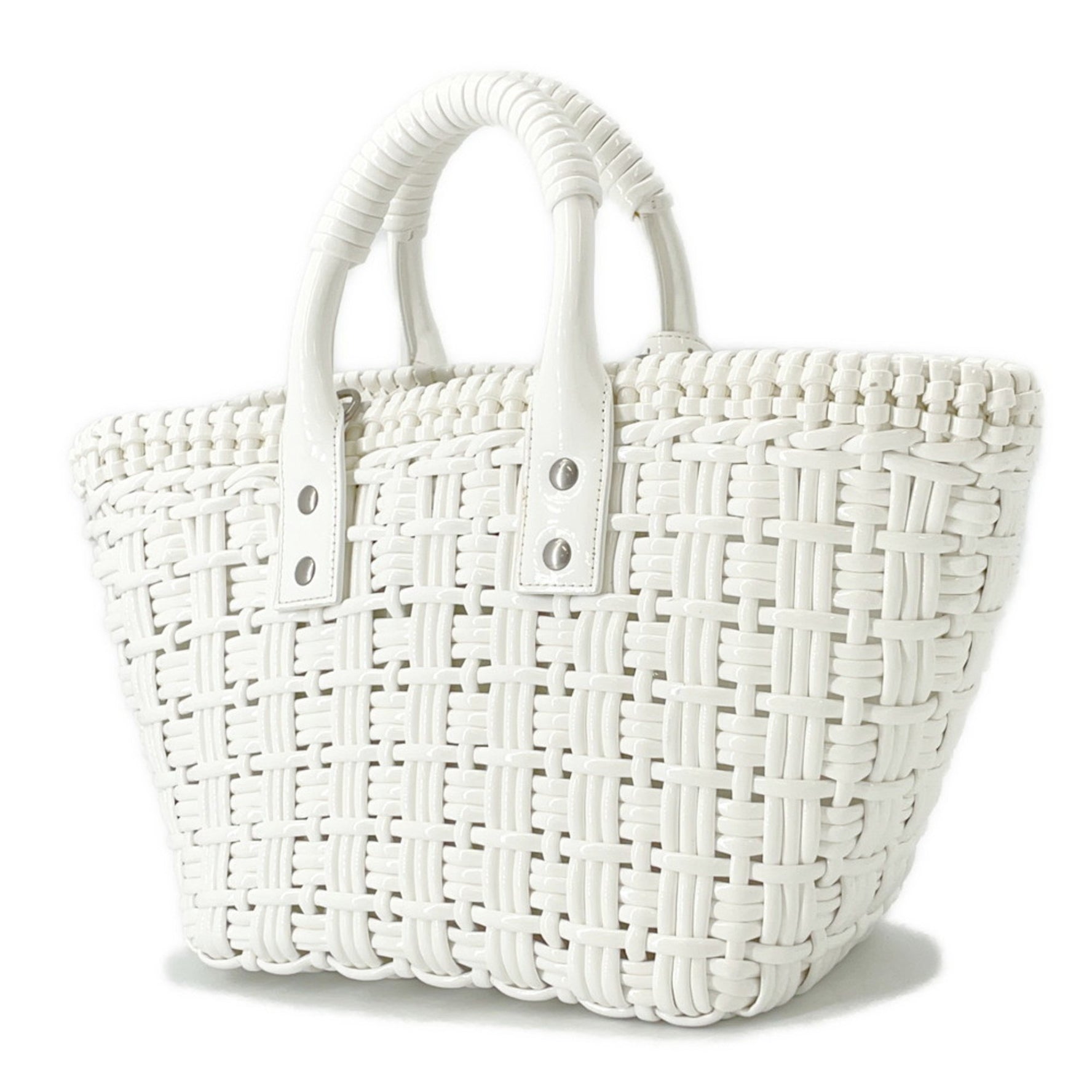 Balenciaga Bistro XS Patent Leather Handbag Basket Bag