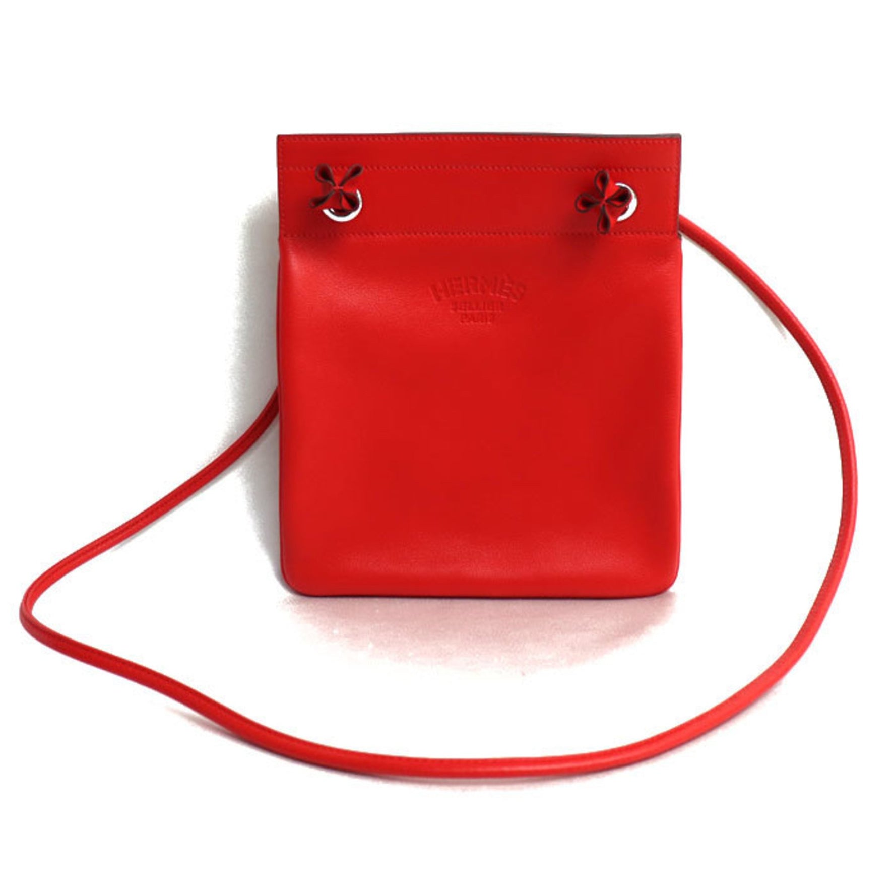 HERMES Sac Aline Shoulder Bag Red Y Stamp
