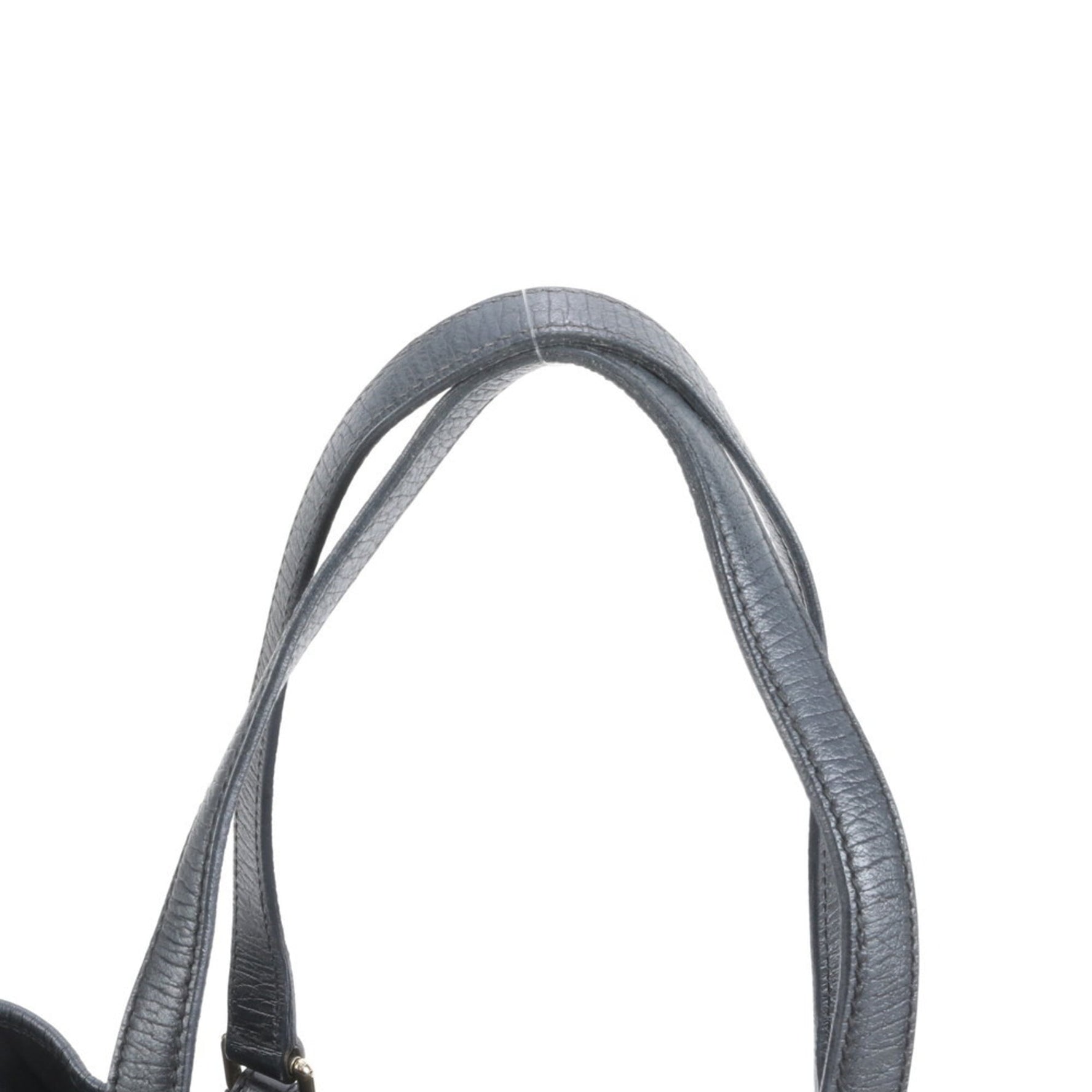 Gucci GG Canvas Leather Tote Bag with Charm, Shoulder Bag