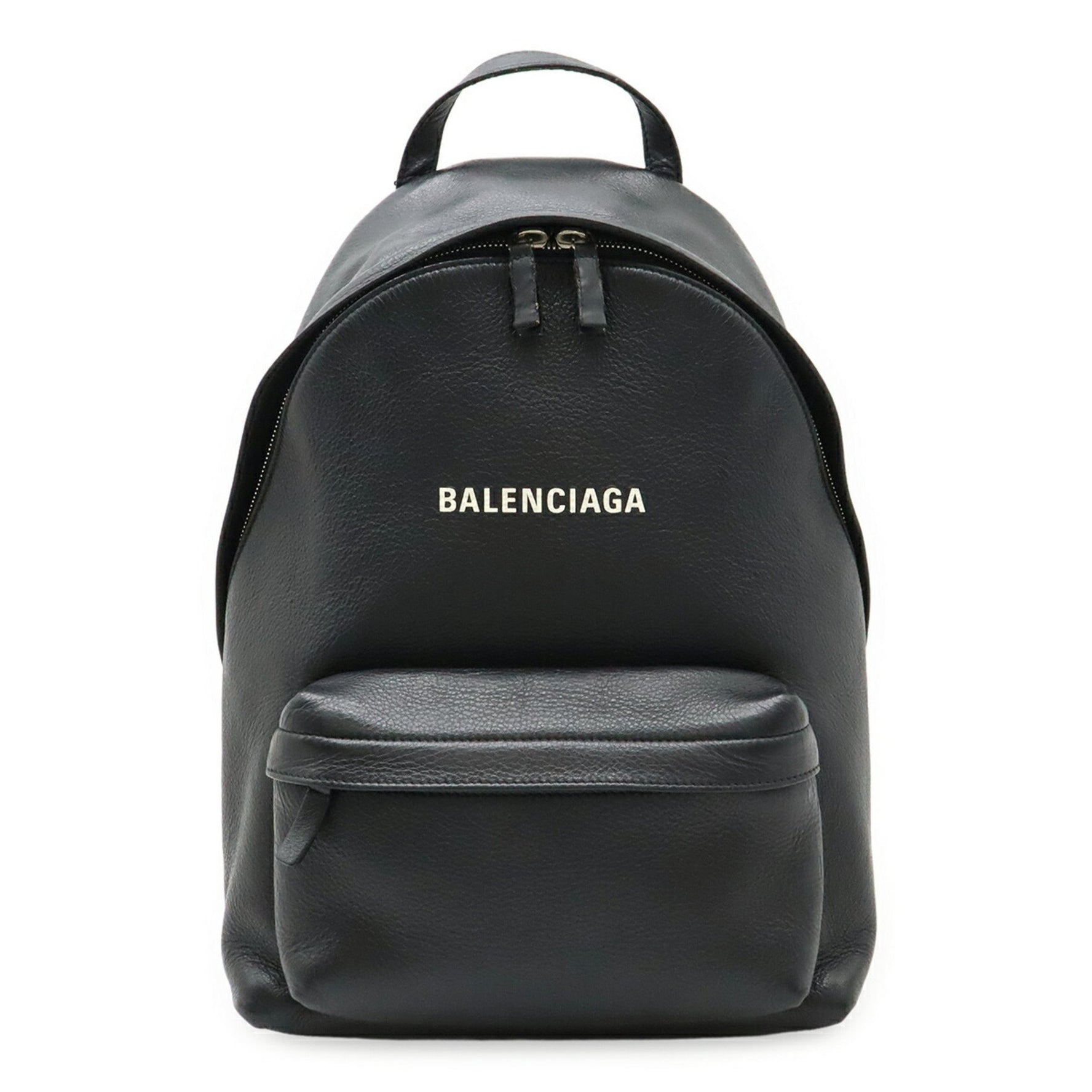 BALENCIAGA Everyday Backpack, Rucksack, Daypack, Leather, Black, White