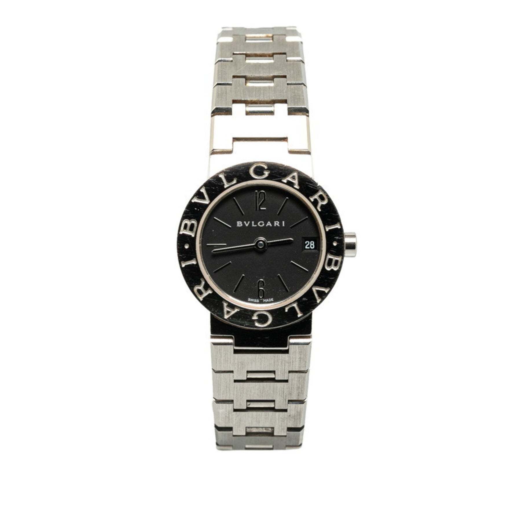 BVLGARI Watch Quartz Black Dial Stainless Steel