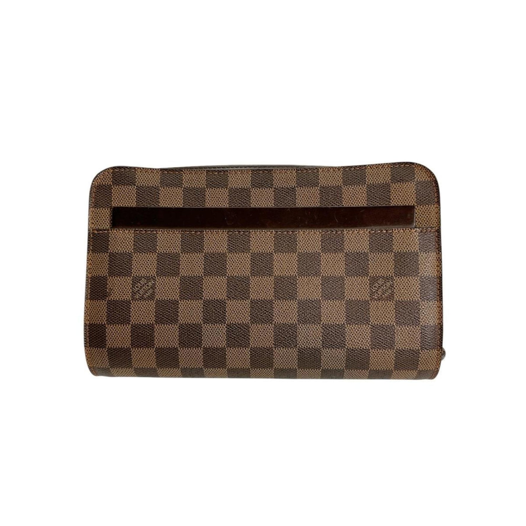 Louis Vuitton Second Bag Clutch Damier Ebene Saint Canvas