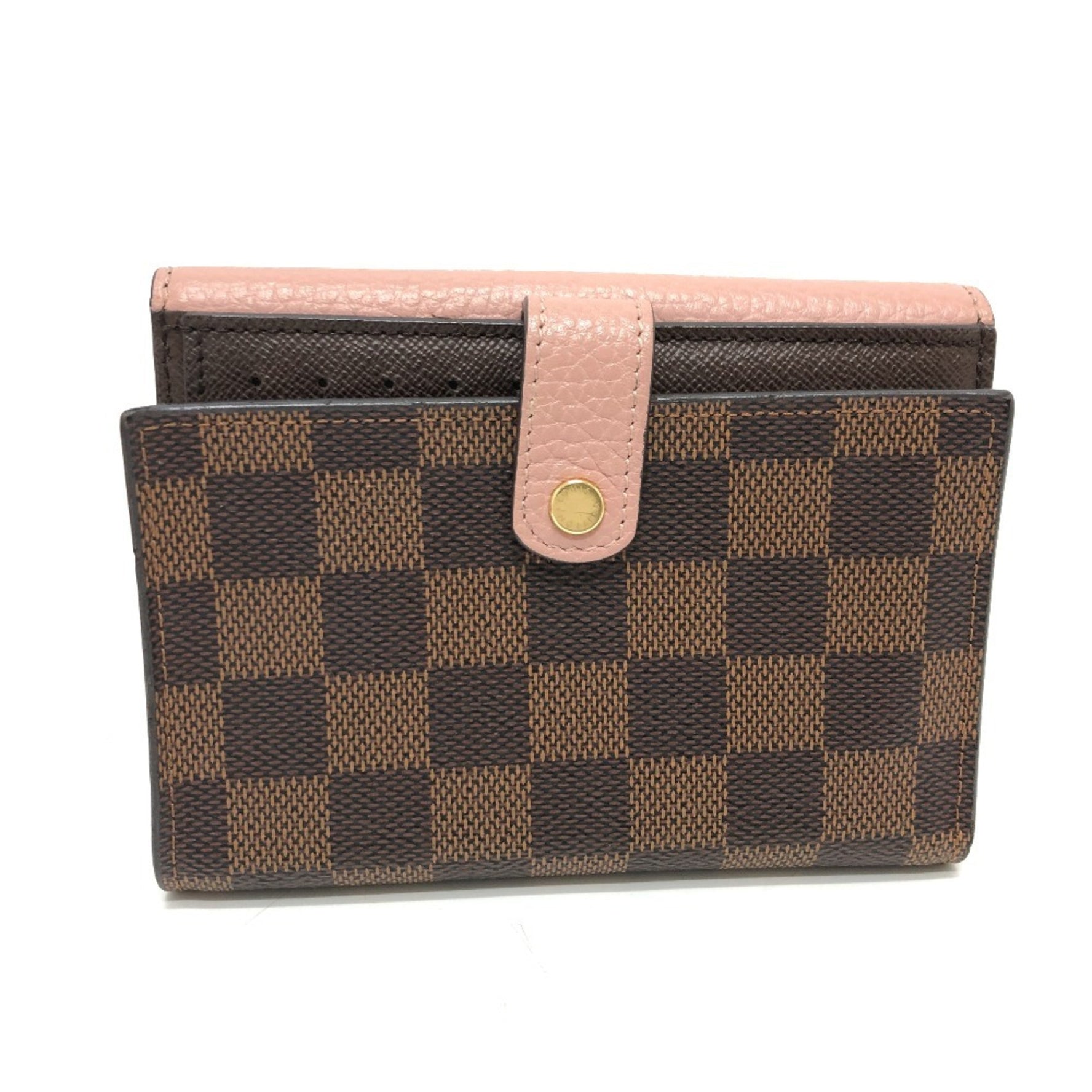 Louis Vuitton Portefeuille Normandy Bi-fold Wallet Damier Canvas Rose Ballerine
