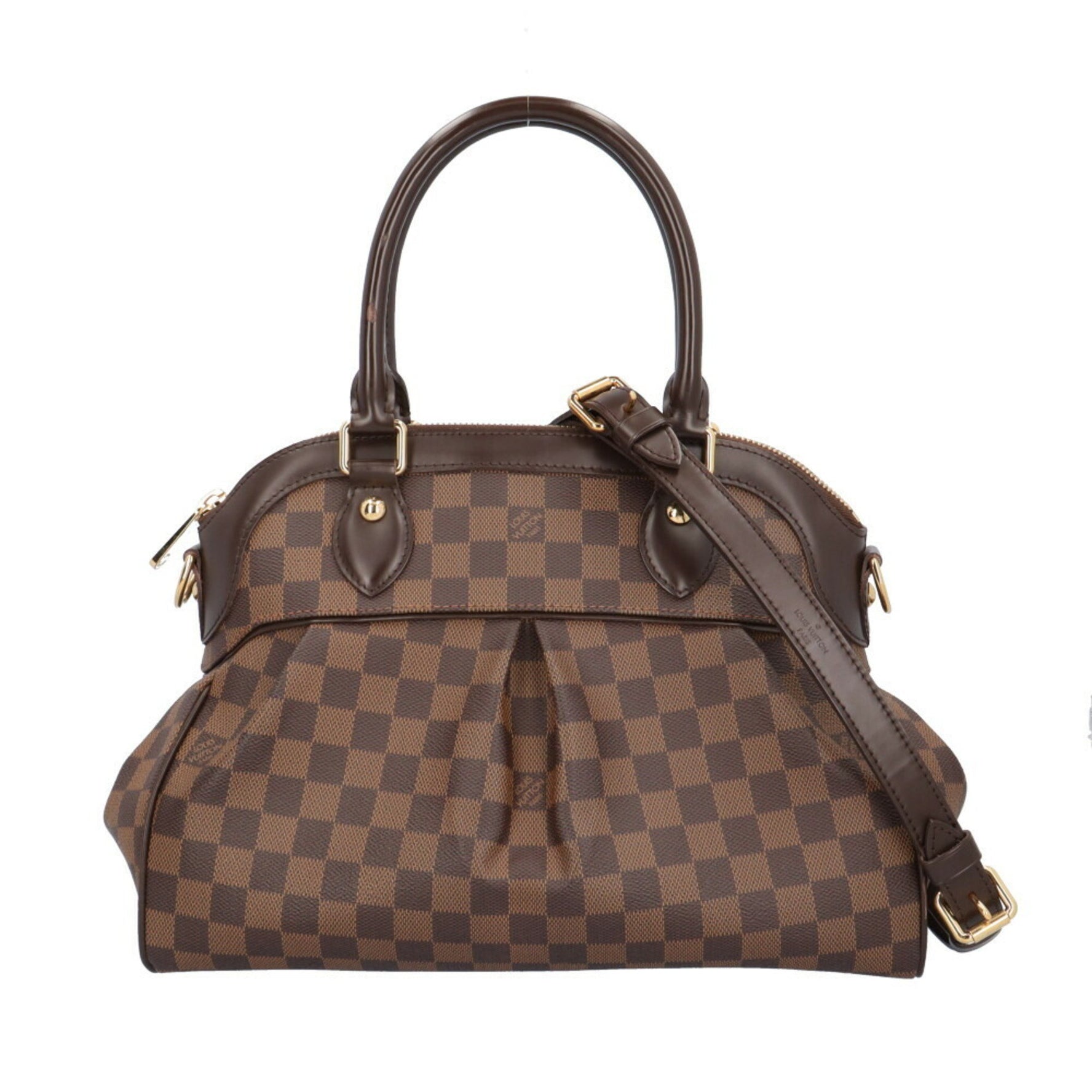 Louis Vuitton Trevi PM Shoulder Bag Damier Canvas Brown