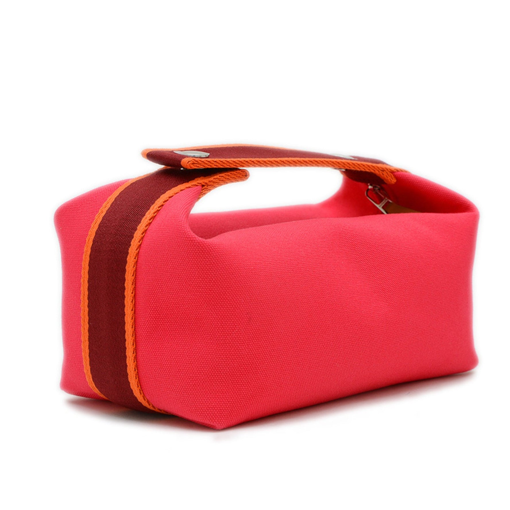 Hermes Hermès Bride A Black PM Pouch Bag in Cotton Canvas