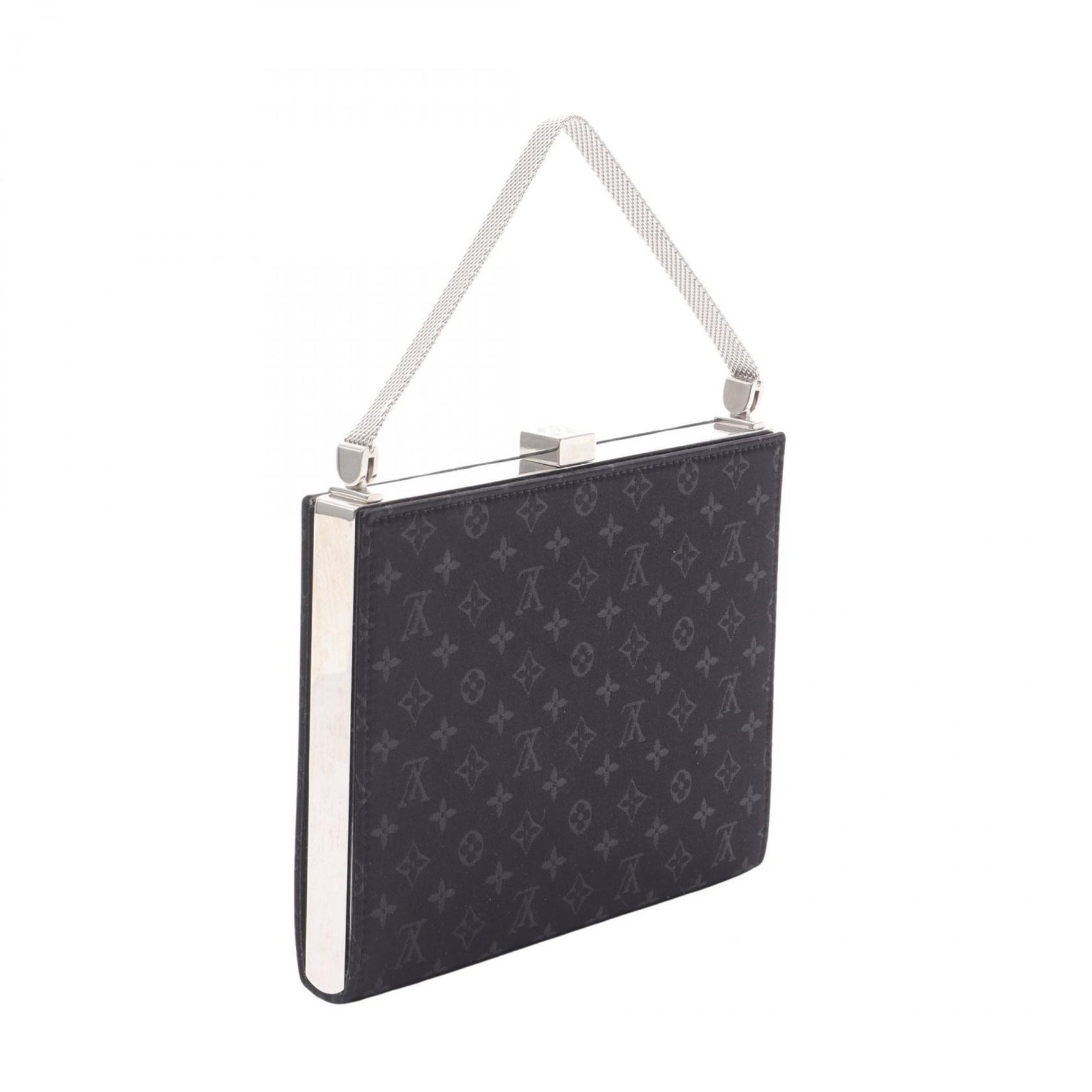 Louis Vuitton Ange MM Handbag in Fabric, Leather, and Monogram Satin