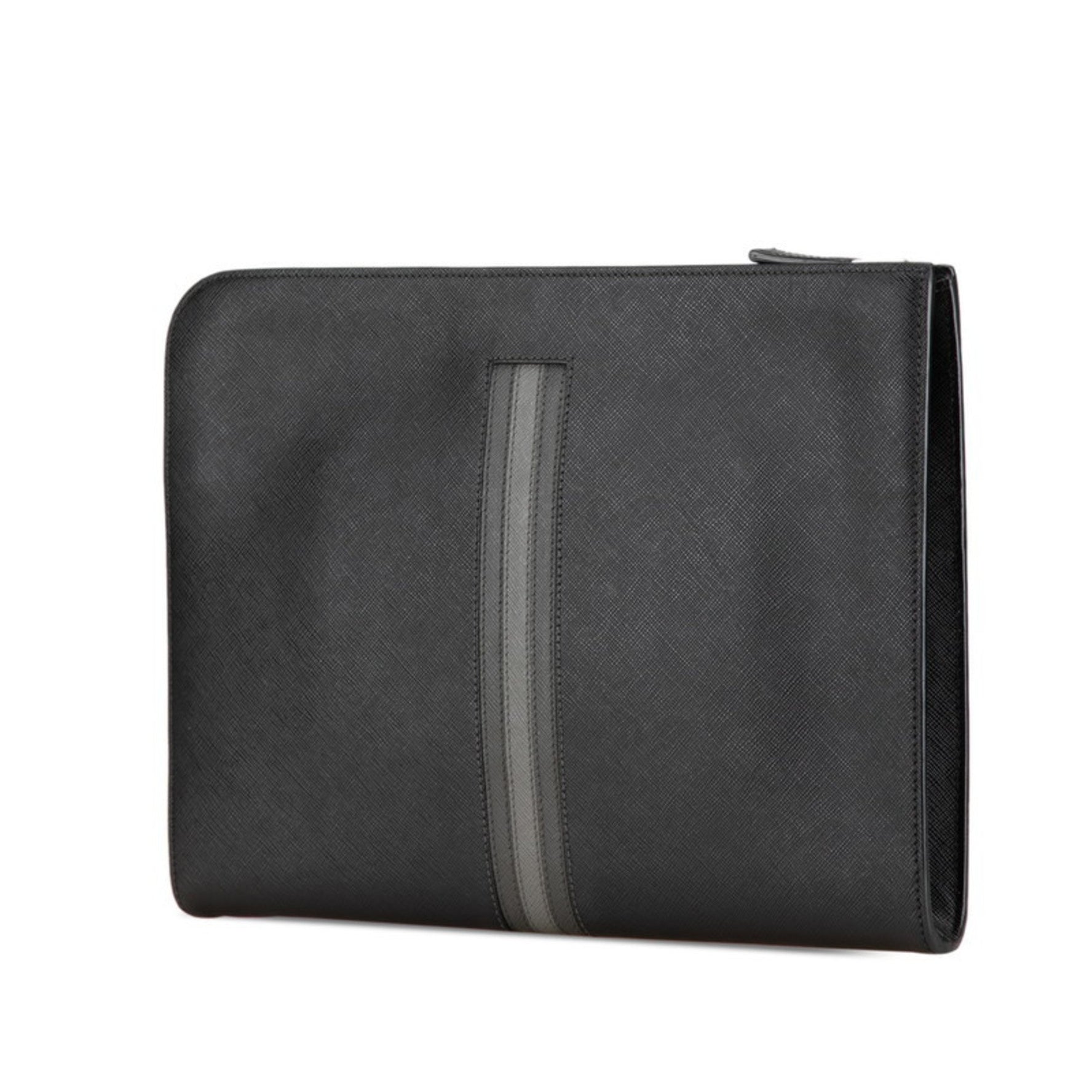 Prada clutch bag in Saffiano leather .