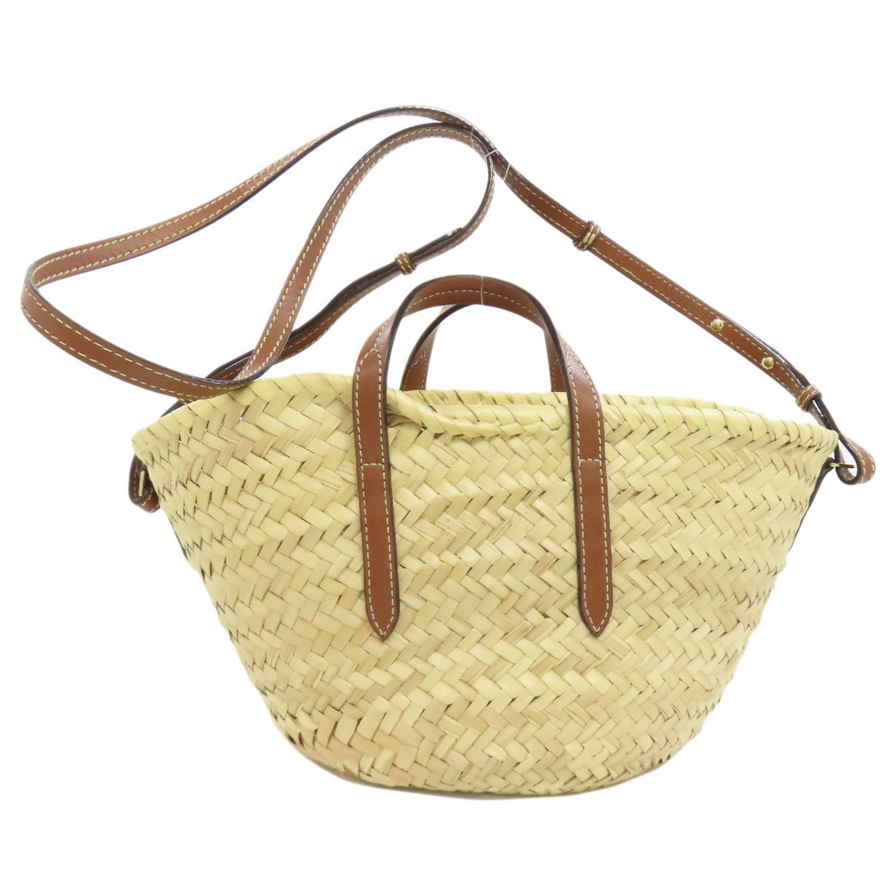 Jimmy Choo Basket Bag Handbag Raffia Women's