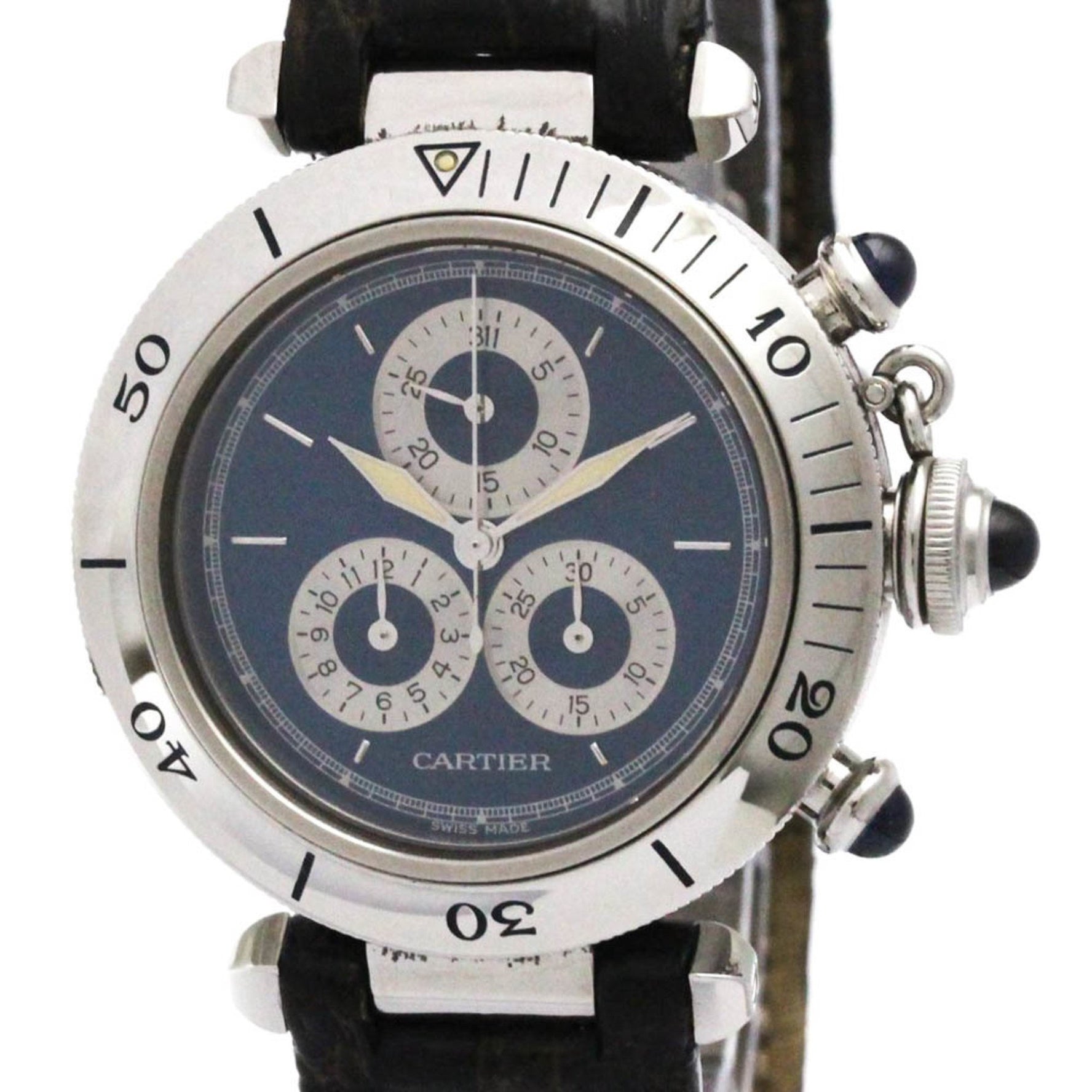 CARTIER Pasha Chronoreflex Steel Quartz Unisex Watch W31008H2