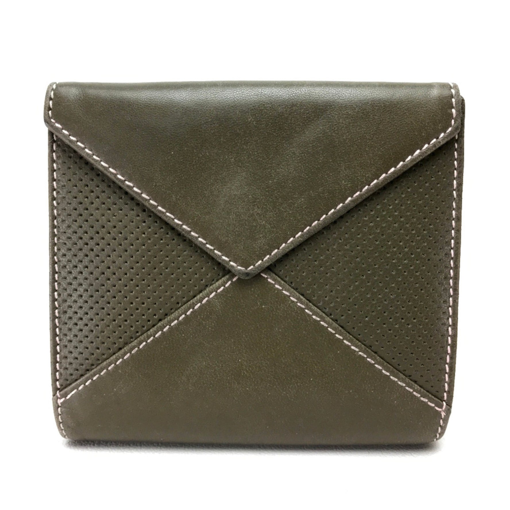 Loewe Folded wallet khaki khaki
