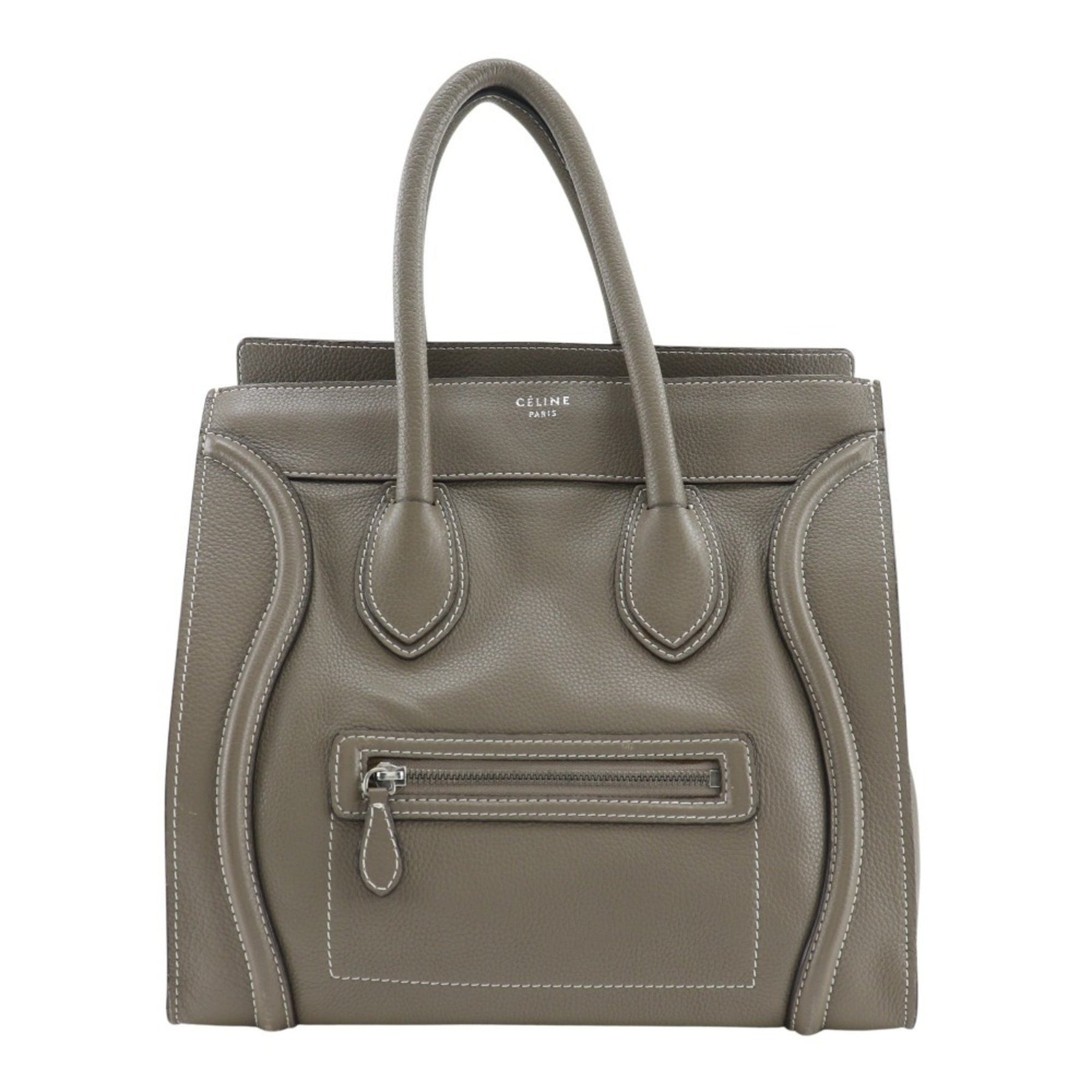 CELINE Luggage Tote Bag Leather Mini