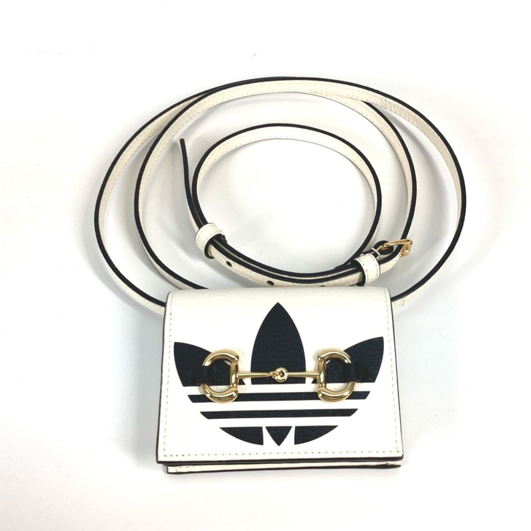 Gucci adidas adidas collaboration Shoulder Bag Crossbody Folded wallet Black