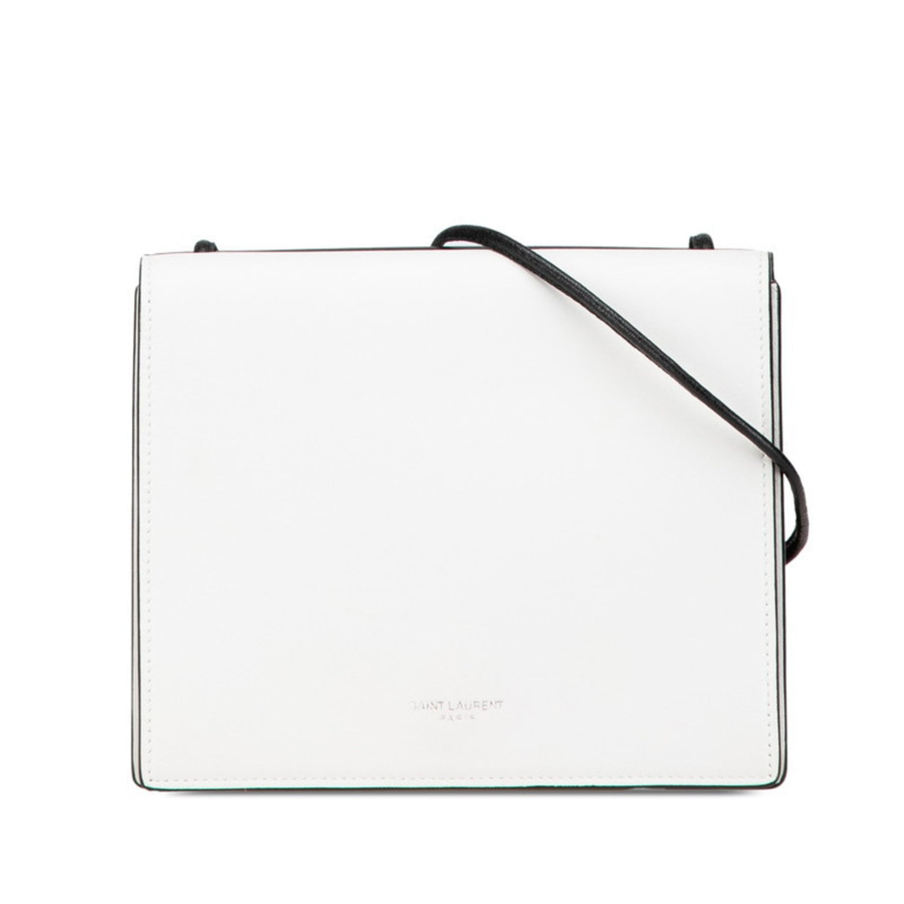 Saint Laurent Mini Shoulder Bag Black White Leather