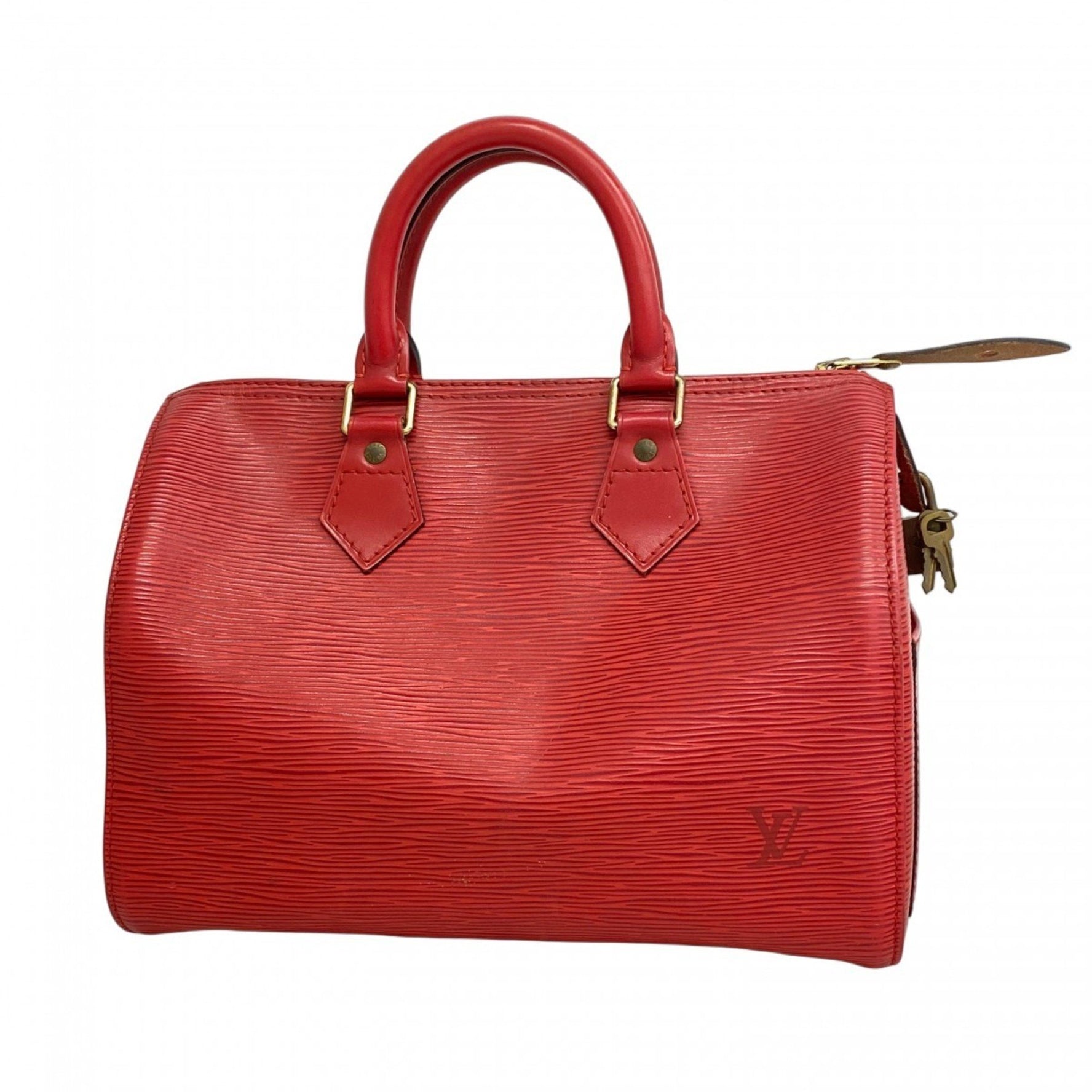 Louis Vuitton Epi Speedy 25 Handbag Castilian Red