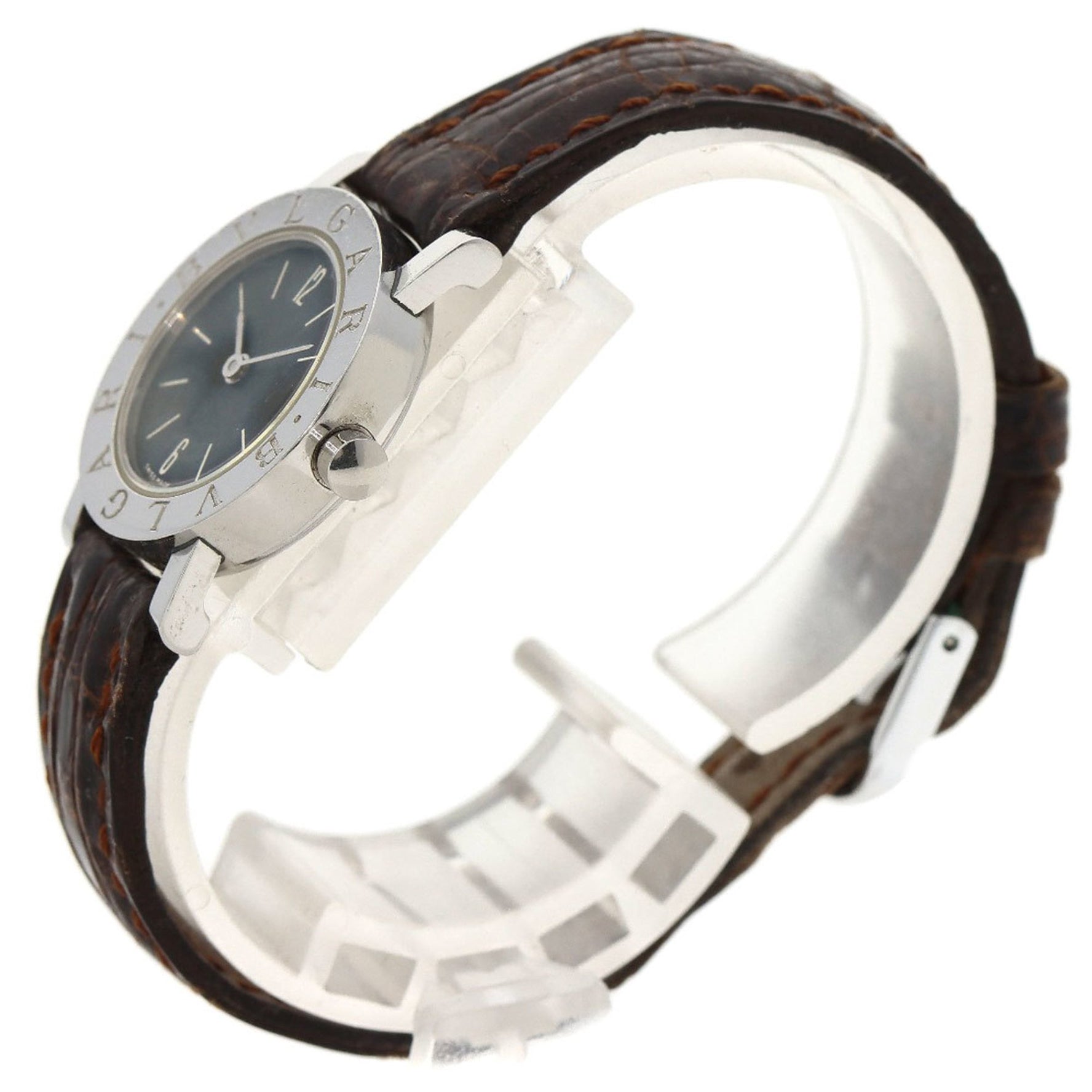 BVLGARI Wristwatch Stainless Steel Leather