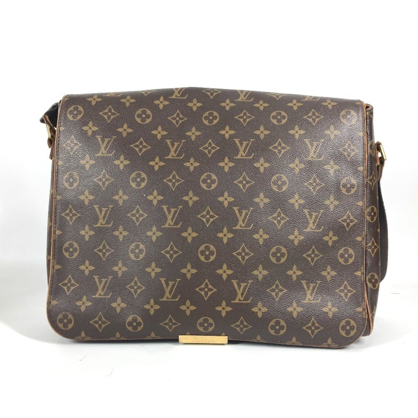 Louis Vuitton Monogram Abess Bag Crossbody Messenger Flap Shoulder Canvas Men's