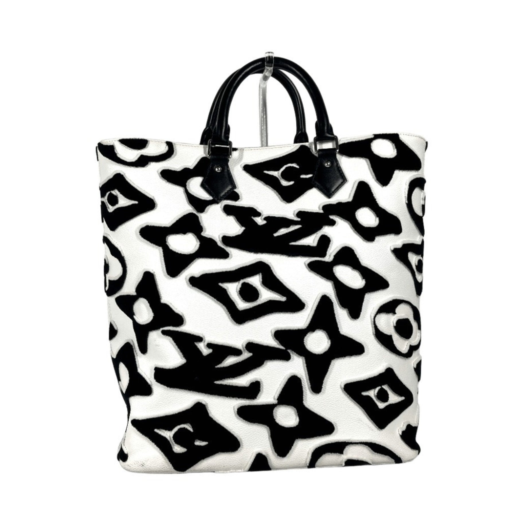 Louis Vuitton Tufted Monogram LVXUF Cabas Shoulder Bag Vertical Tote Coated Canvas Black