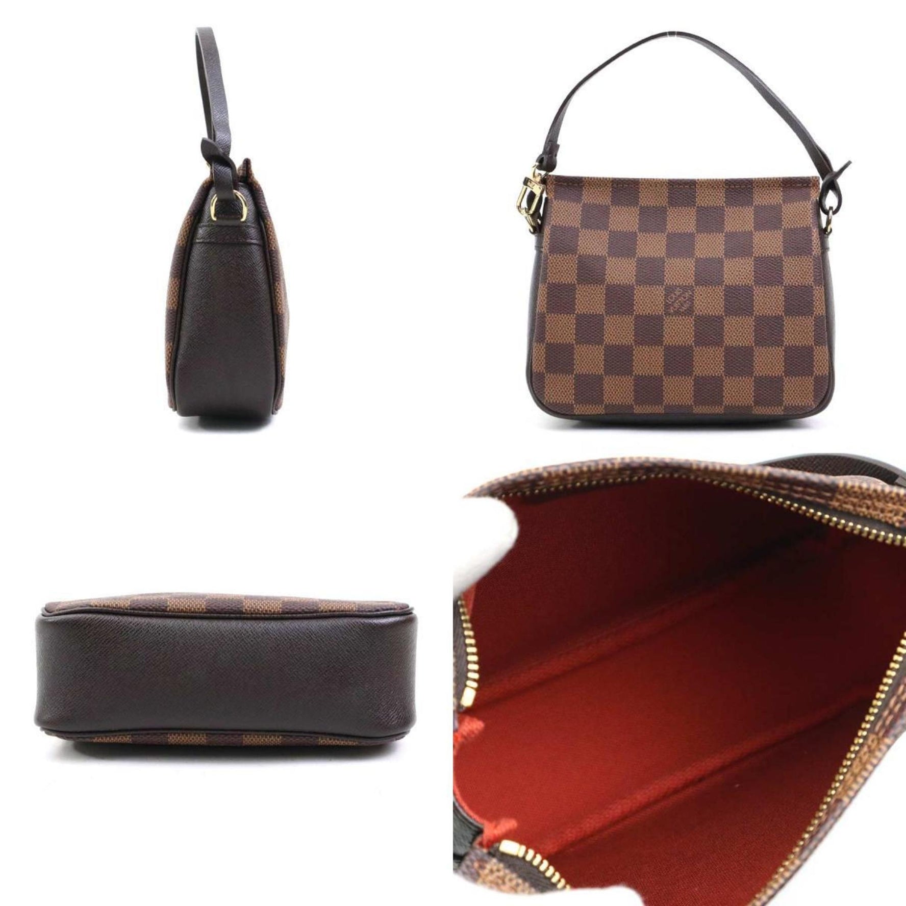 Louis Vuitton Damier Truth Makeup Handbag Pouch, Canvas Ebene