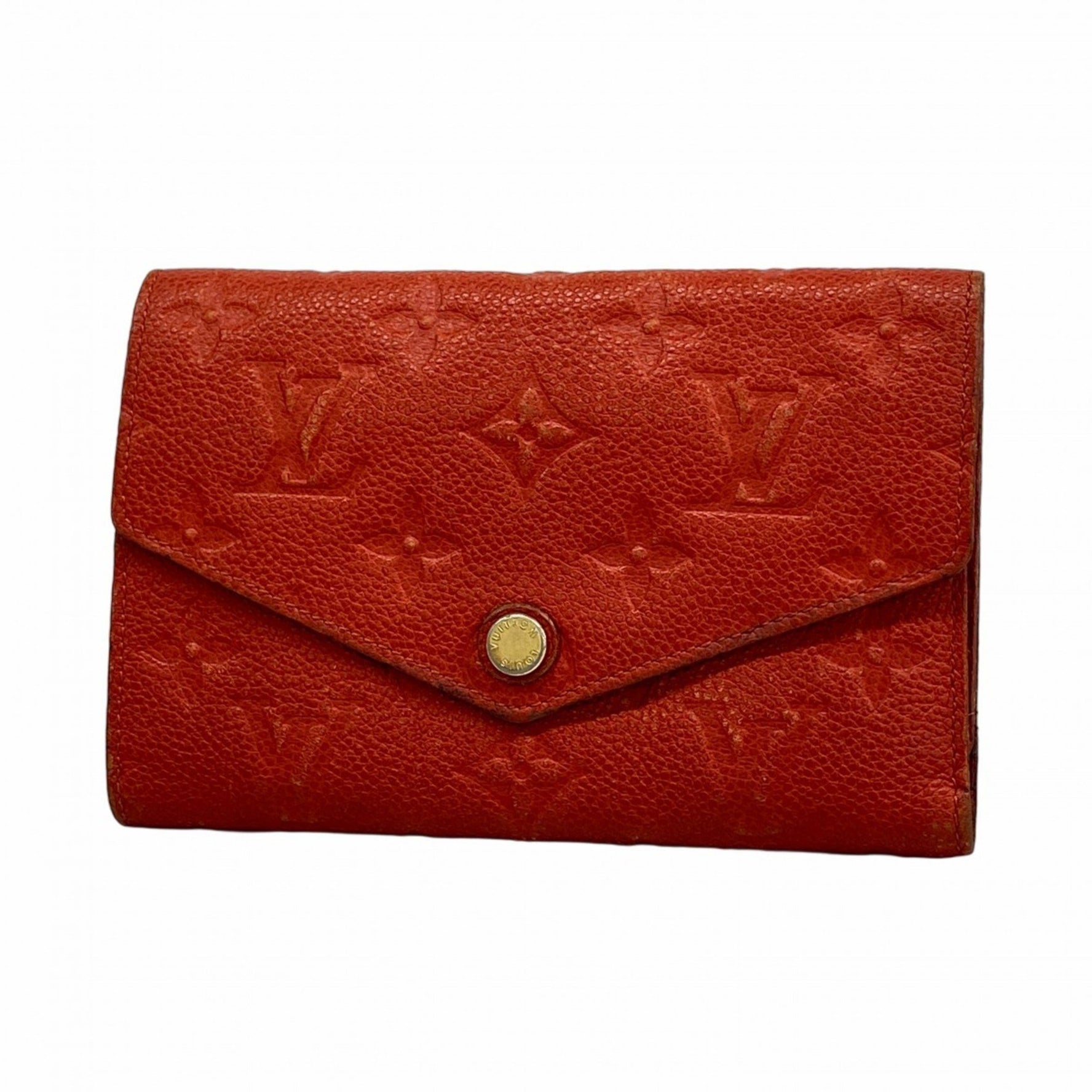 Louis Vuitton Monogram Empreinte Portefeuille Curieuse Compact Tri-fold Wallet Oriane