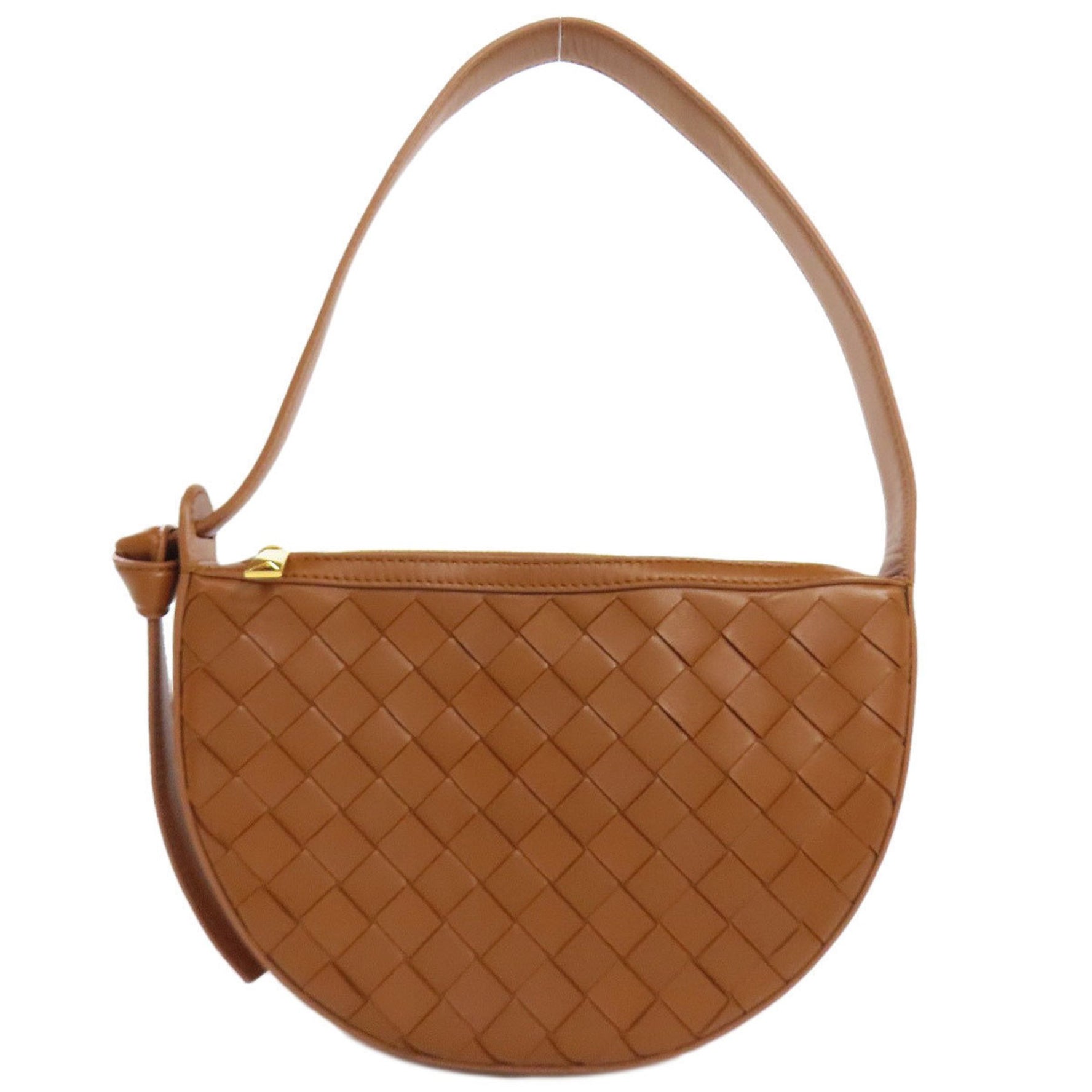 Bottega Veneta Mini Sunrise Intrecciato Shoulder Bag in Calfskin