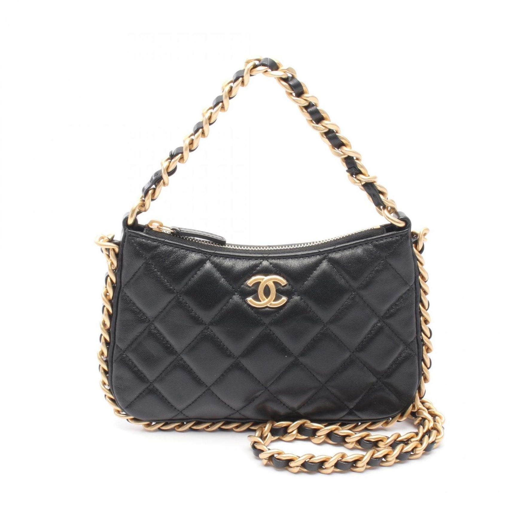 CHANEL Matelasse Shoulder Bag Lambskin (Sheepskin)